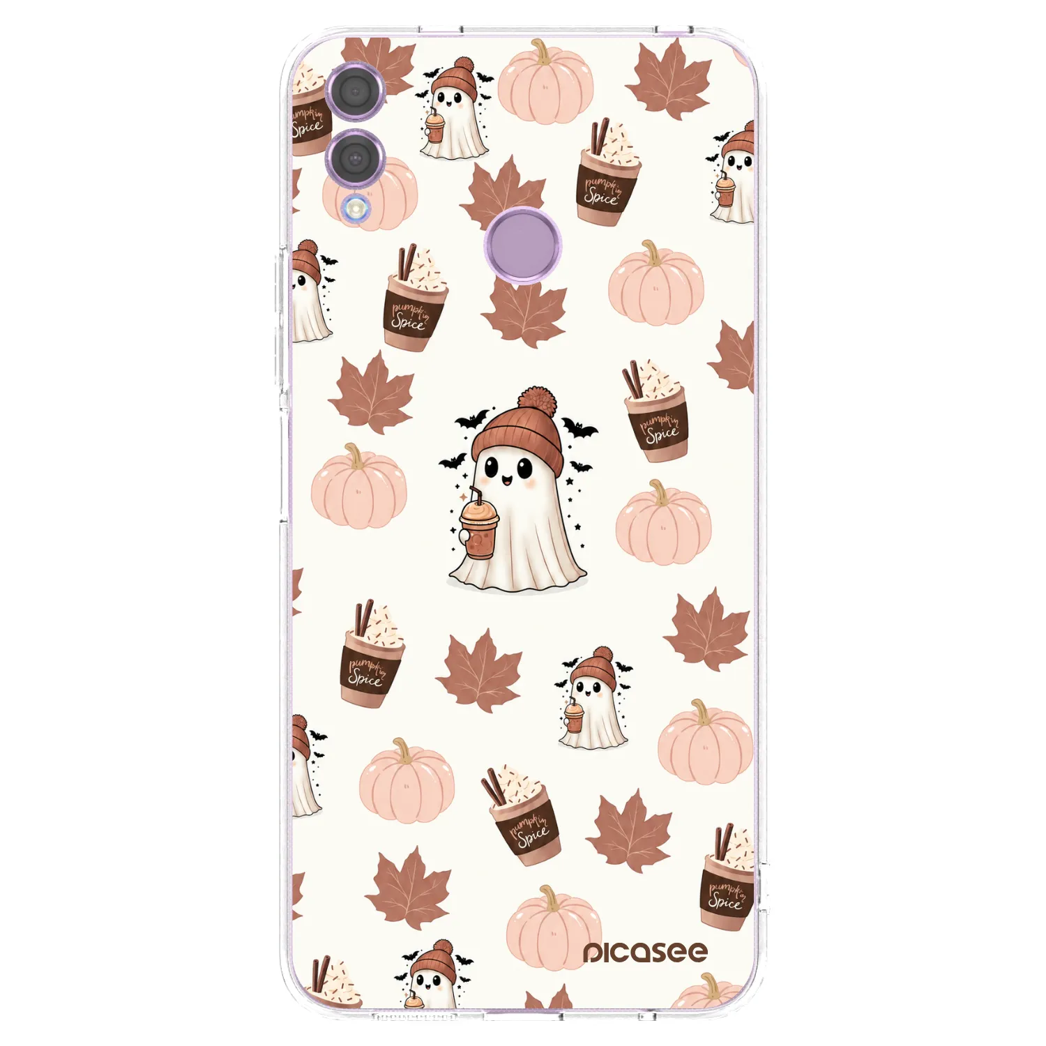 Picasee husă transparentă din silicon pentru Honor 8X - Pumpkin spice