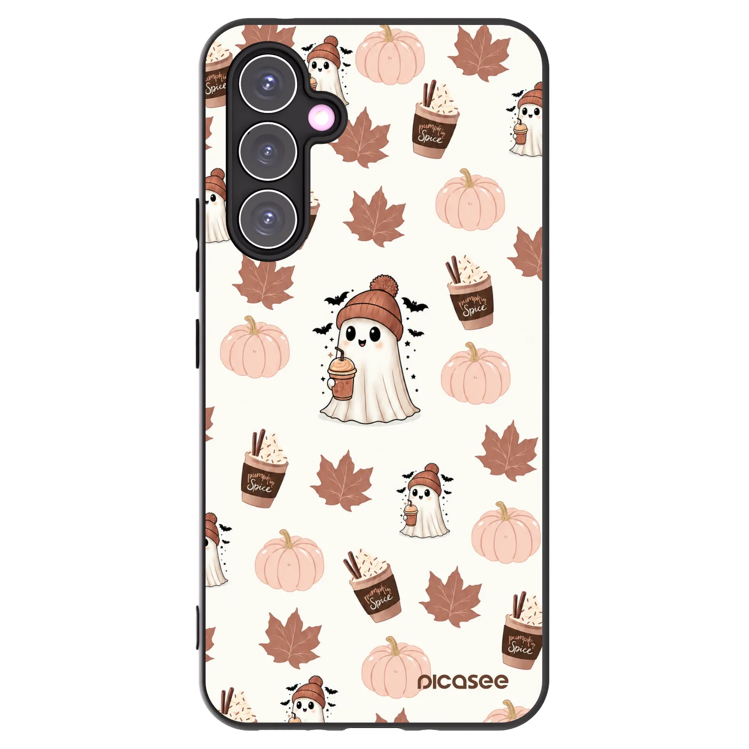 Picasee husă neagră din silicon pentru Samsung Galaxy A54 5G A546B - Pumpkin spice