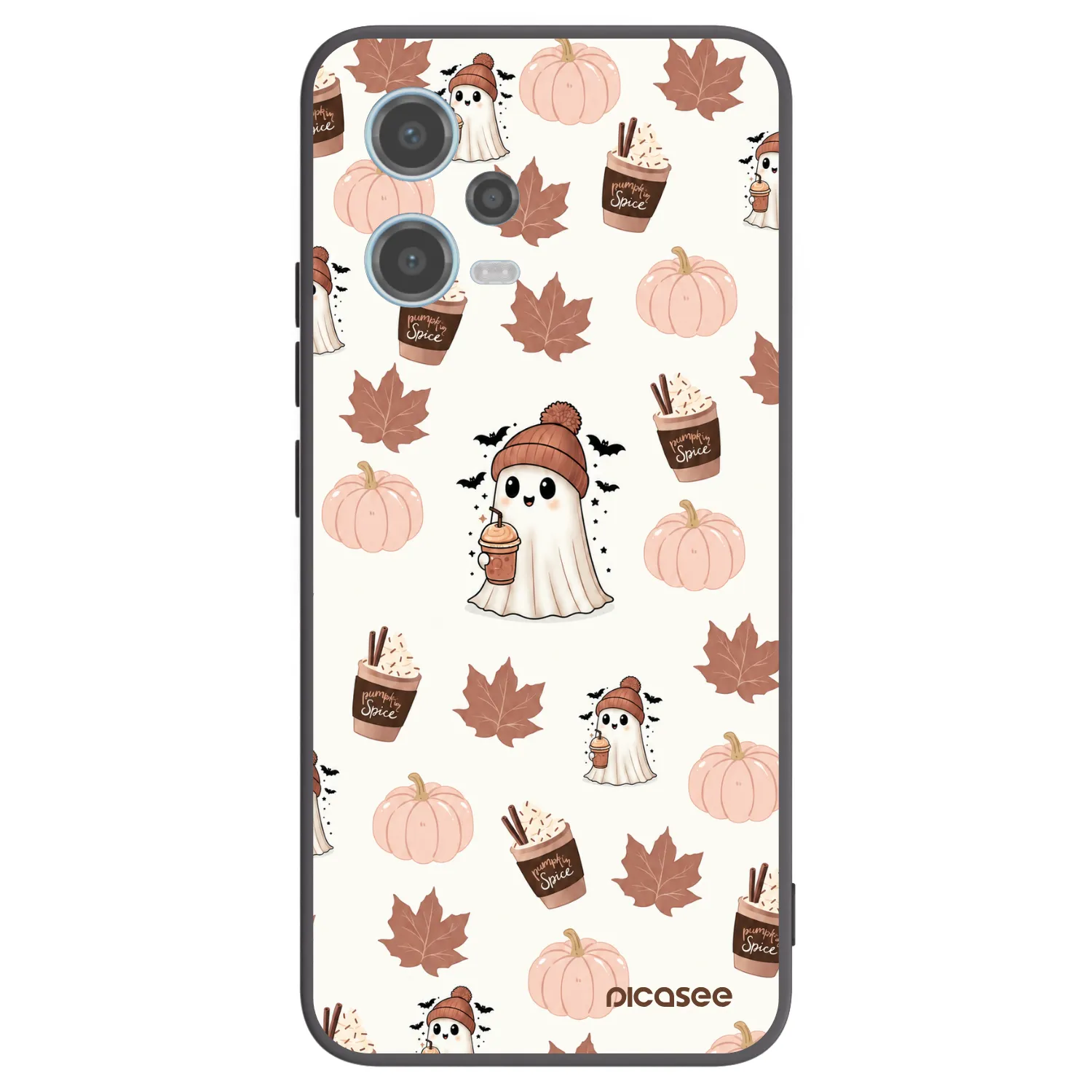 Picasee husă neagră din silicon pentru Xiaomi Redmi Note 12 5G - Pumpkin spice