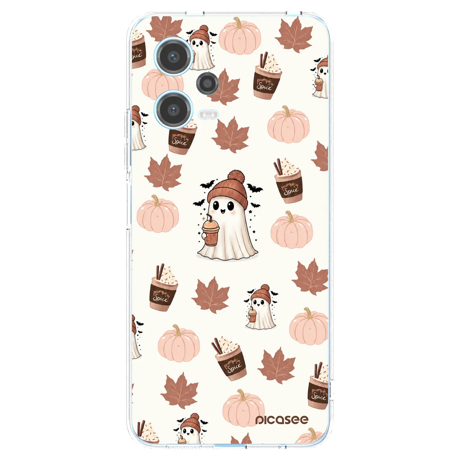 Picasee husă transparentă din silicon pentru Xiaomi Redmi Note 12 5G - Pumpkin spice