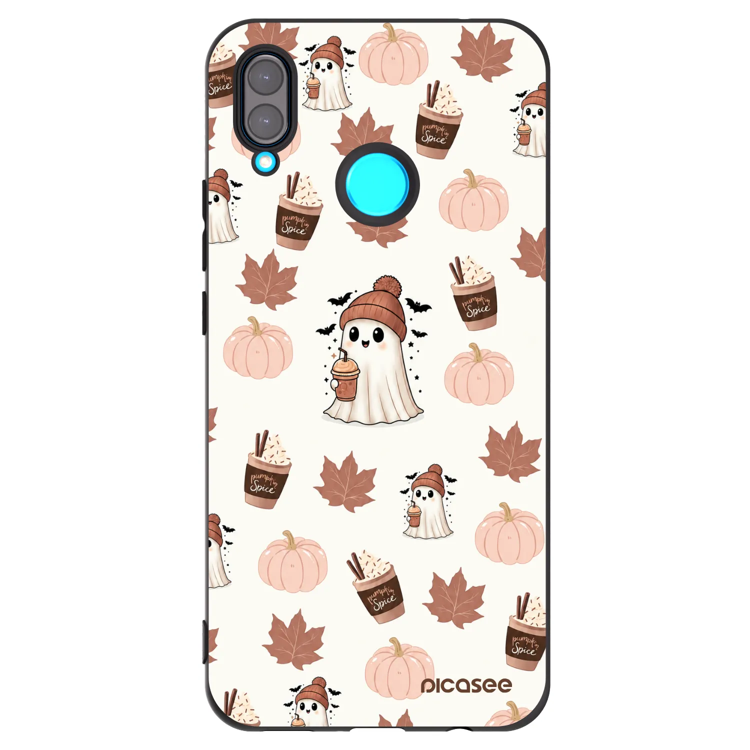 Picasee husă neagră din silicon pentru Huawei Nova 3i - Pumpkin spice
