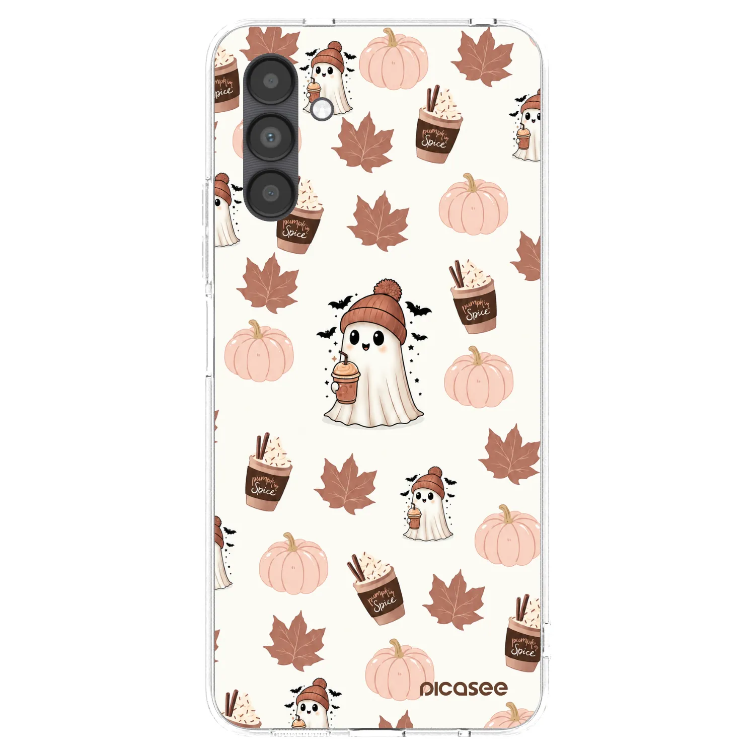 Picasee husă transparentă din silicon pentru Samsung Galaxy A04s A047F - Pumpkin spice