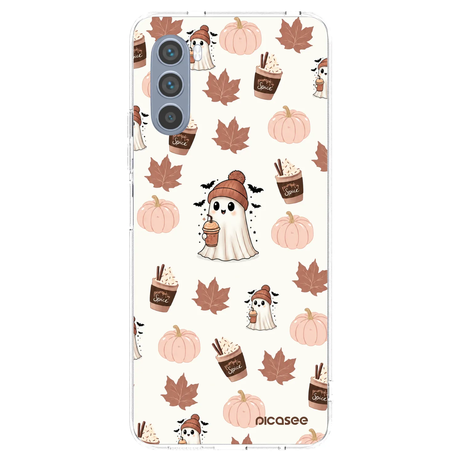Picasee husă transparentă din silicon pentru Motorola Moto G62 - Pumpkin spice