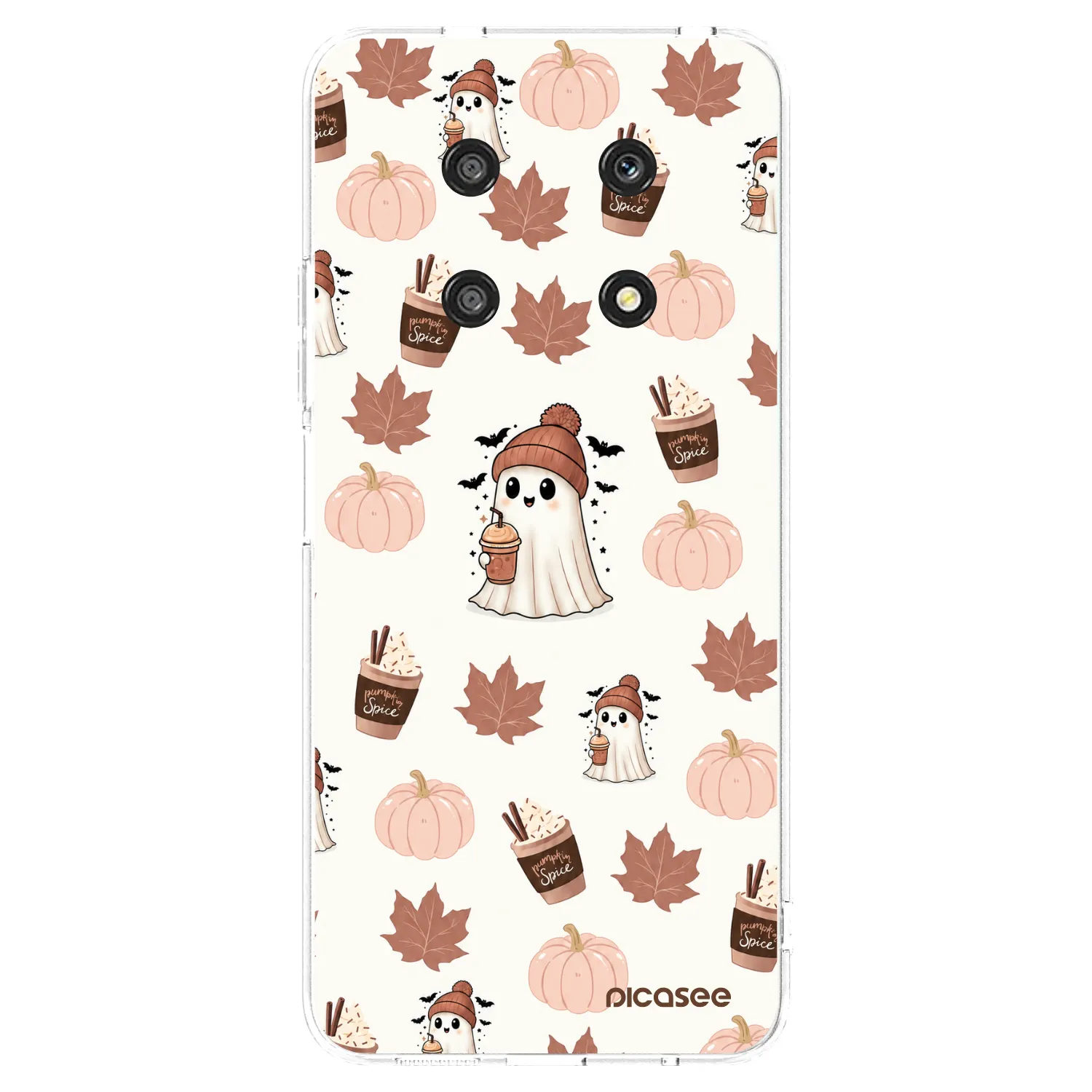Picasee husă transparentă din silicon pentru Honor Magic4 Lite 5G - Pumpkin spice