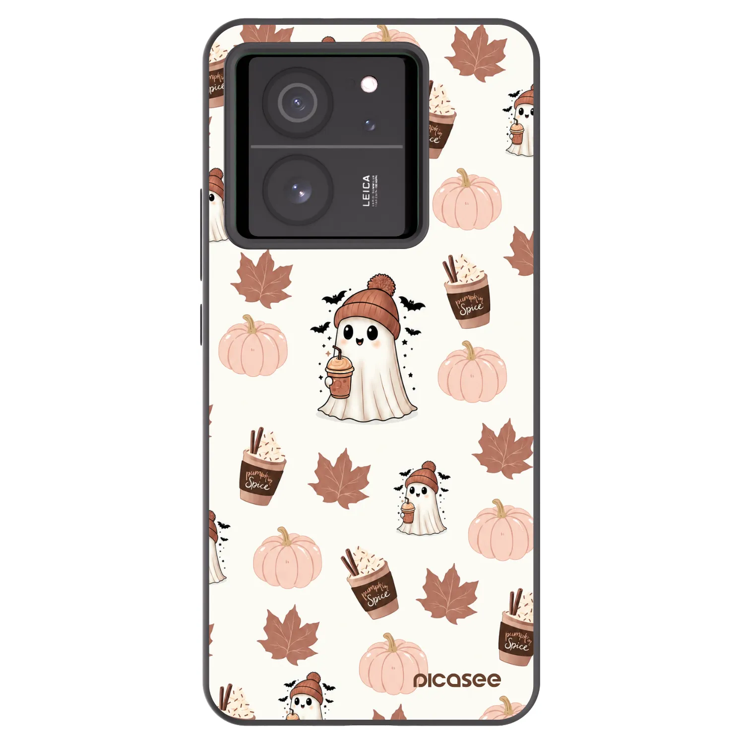 Picasee husă neagră din silicon pentru Xiaomi 13T - Pumpkin spice