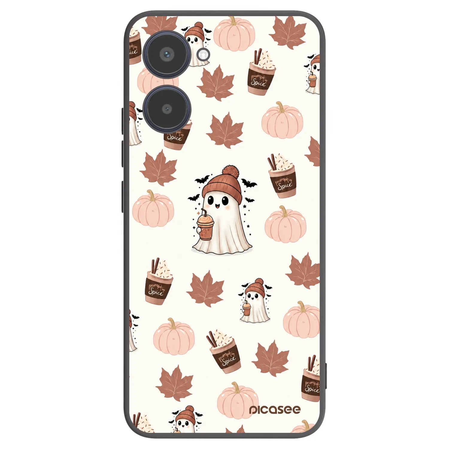 Picasee husă neagră din silicon pentru Realme 10 4G - Pumpkin spice