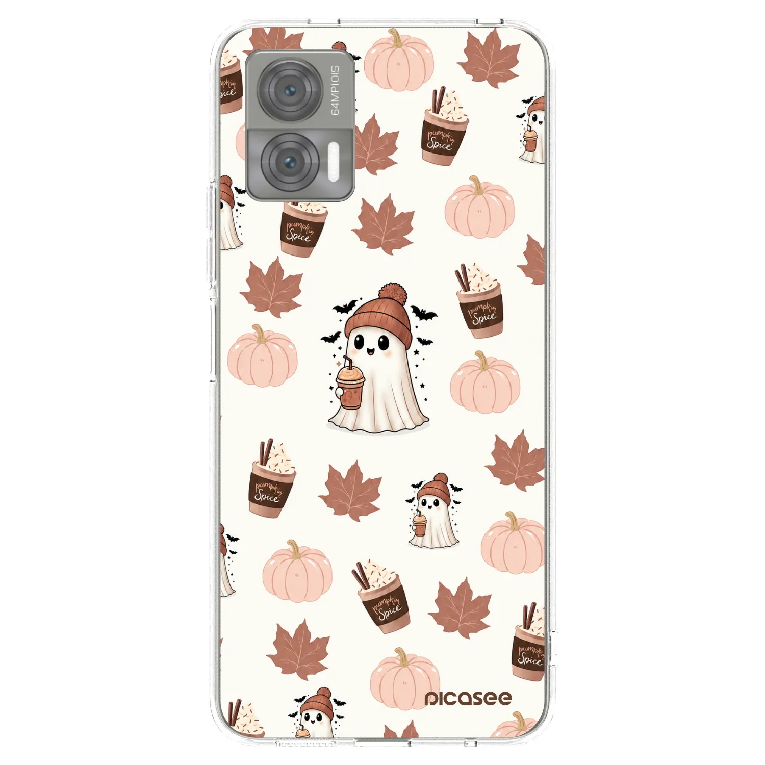 Picasee husă transparentă din silicon pentru Motorola Edge 30 Neo - Pumpkin spice