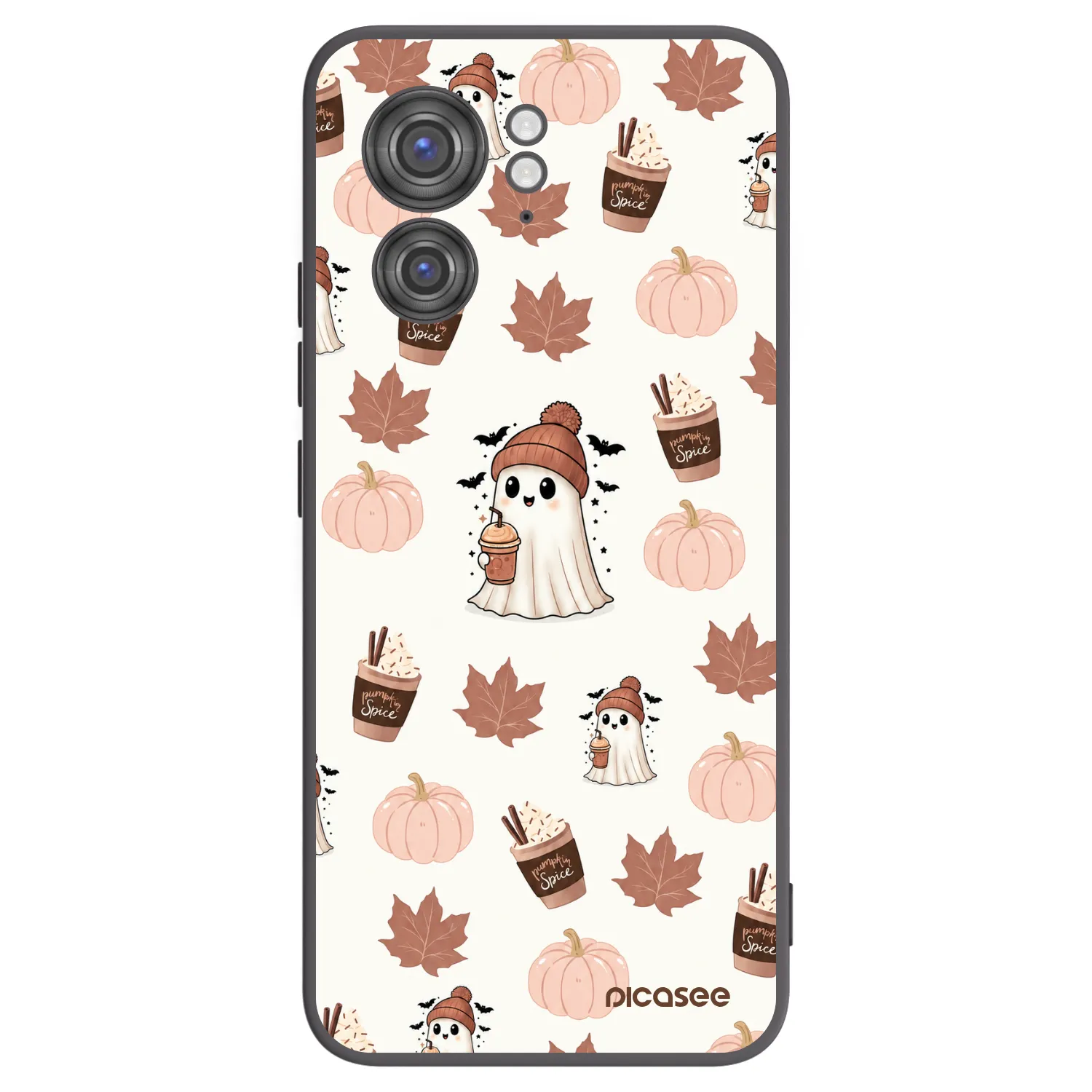 Picasee husă neagră din silicon pentru Motorola Edge 40 - Pumpkin spice