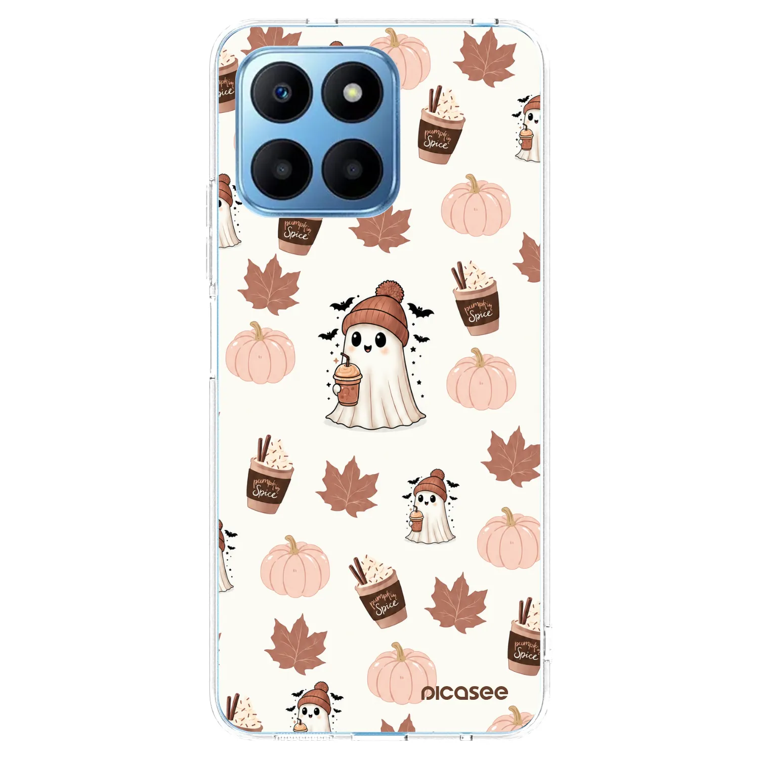 Picasee husă transparentă din silicon pentru Honor 70 Lite - Pumpkin spice