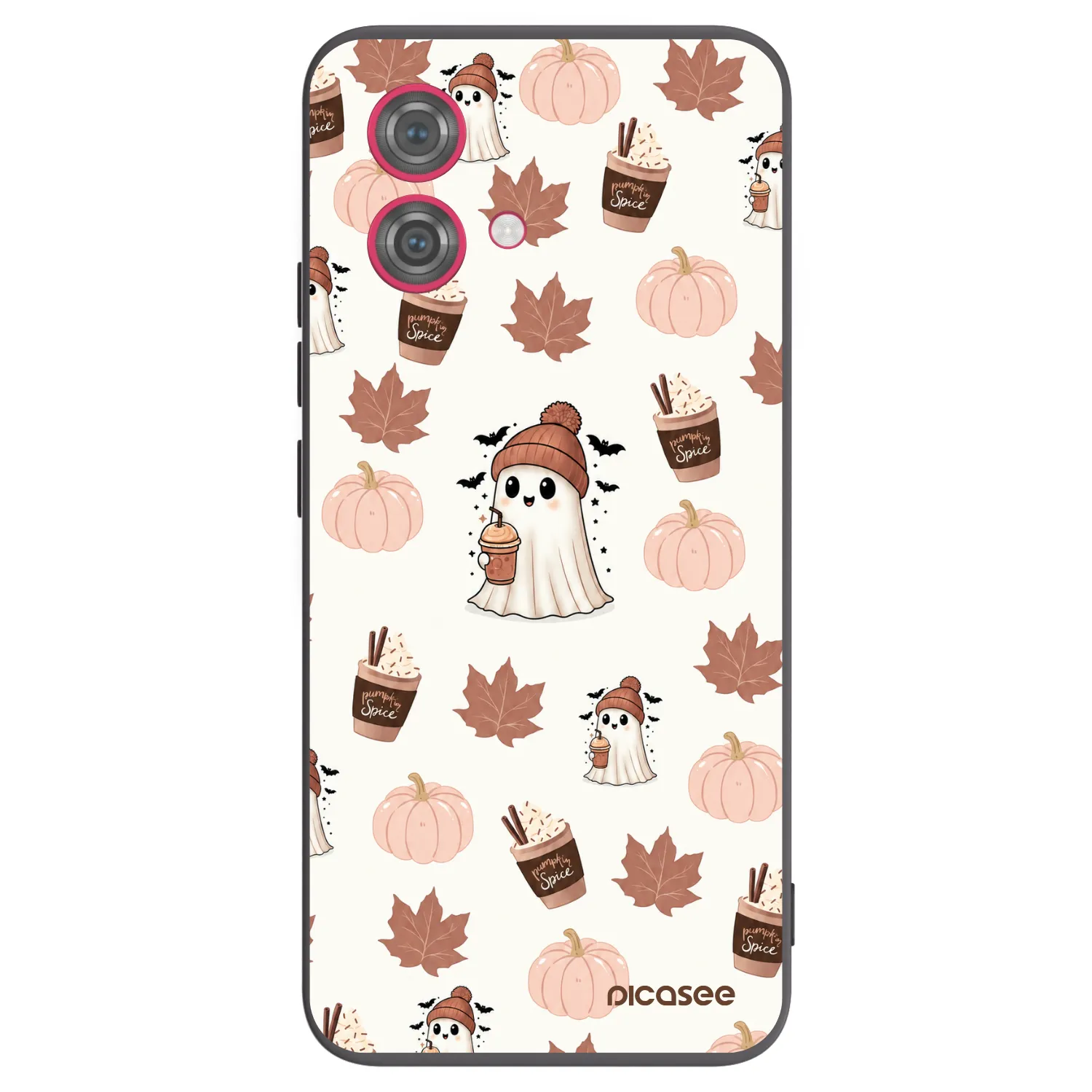 Picasee husă neagră din silicon pentru Motorola Moto G84 5G - Pumpkin spice