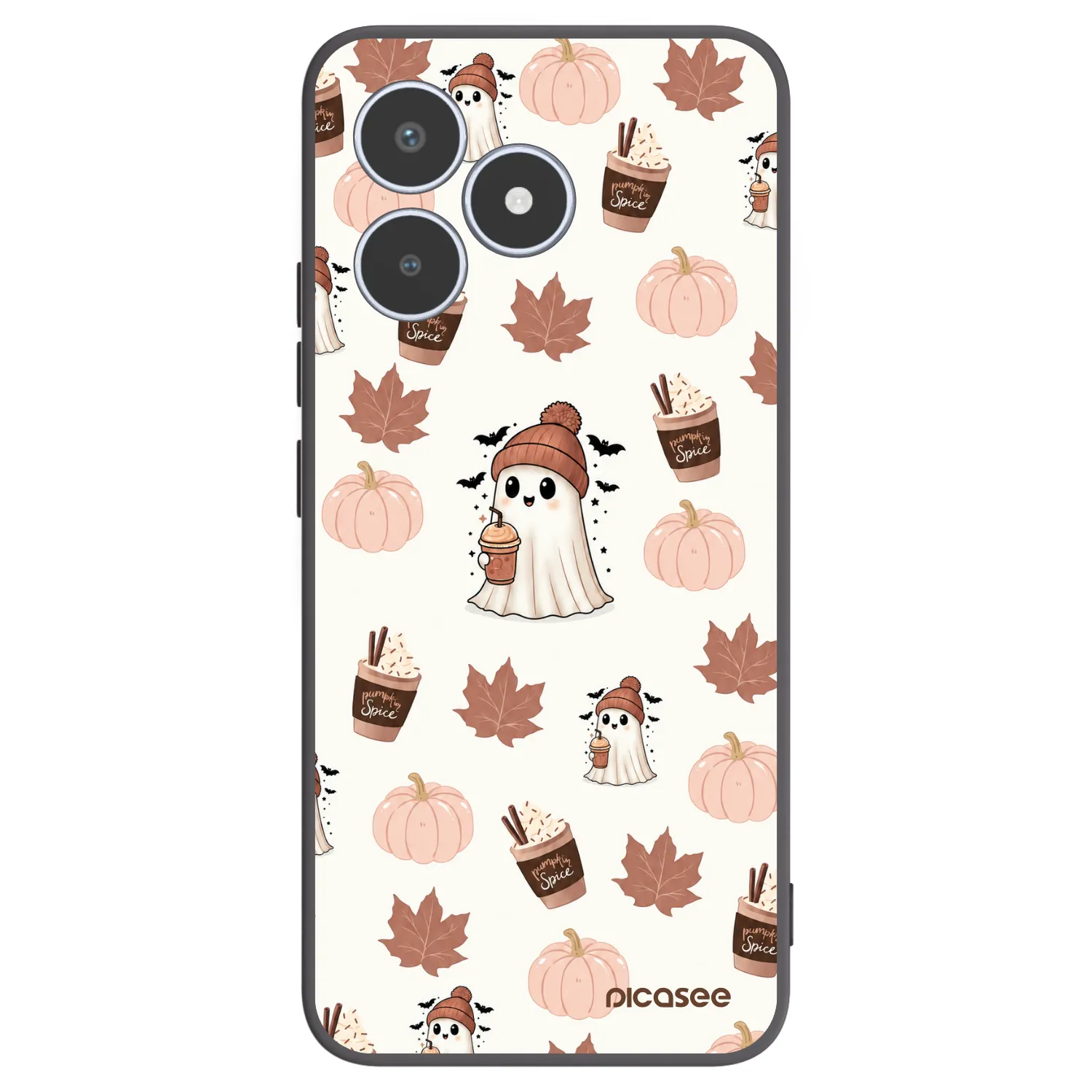 Picasee husă neagră din silicon pentru Realme C53 - Pumpkin spice