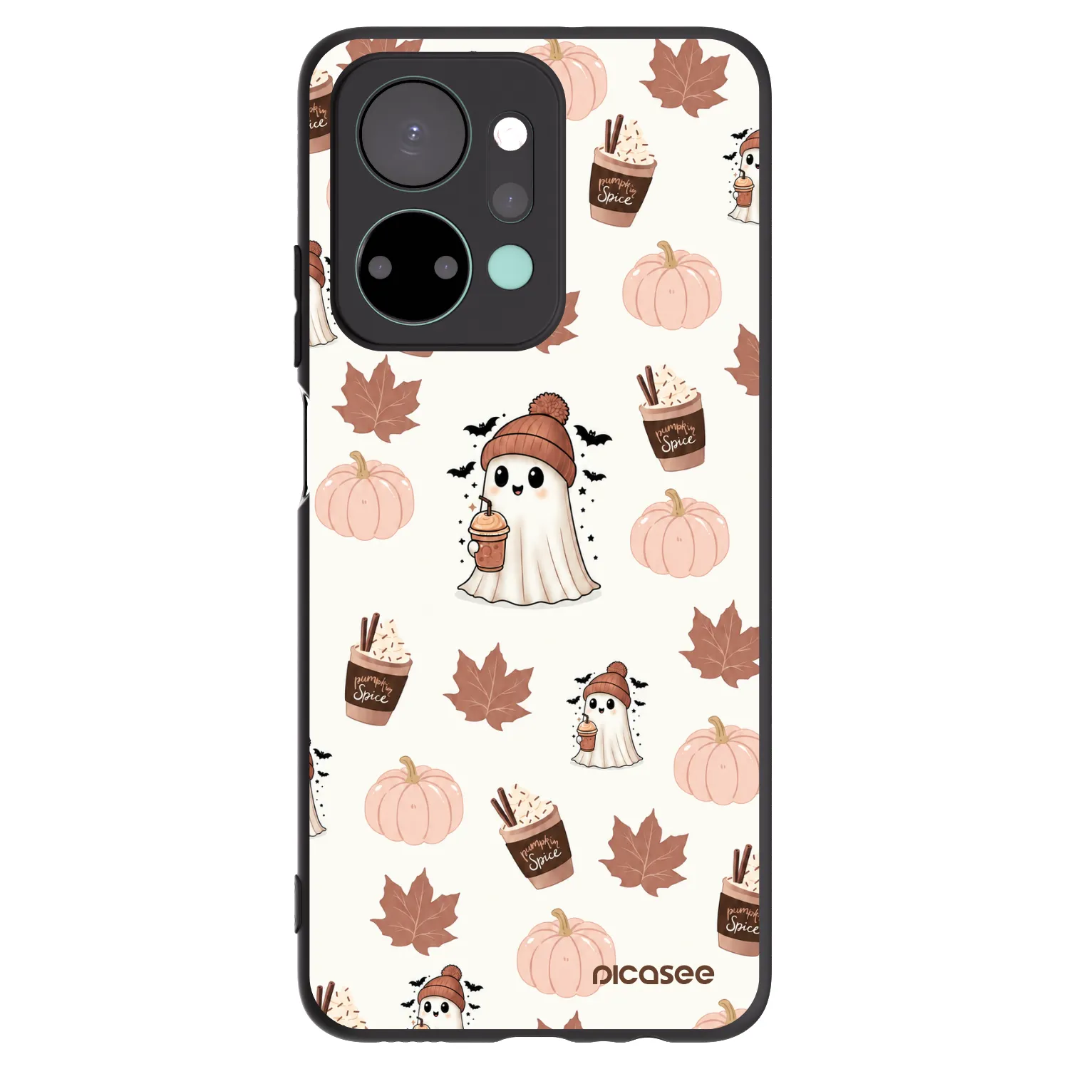 Picasee husă neagră din silicon pentru Honor X7a - Pumpkin spice