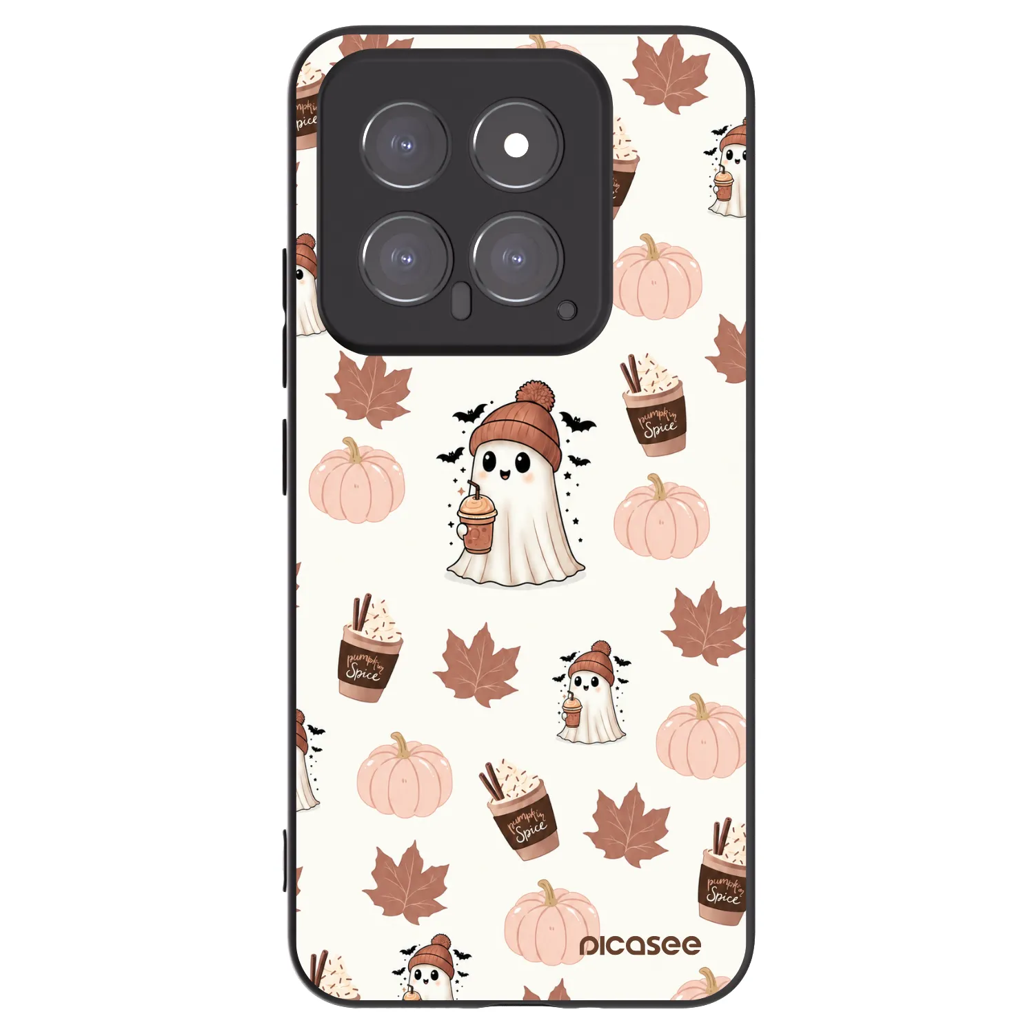 Picasee husă neagră din silicon pentru Xiaomi 14 - Pumpkin spice