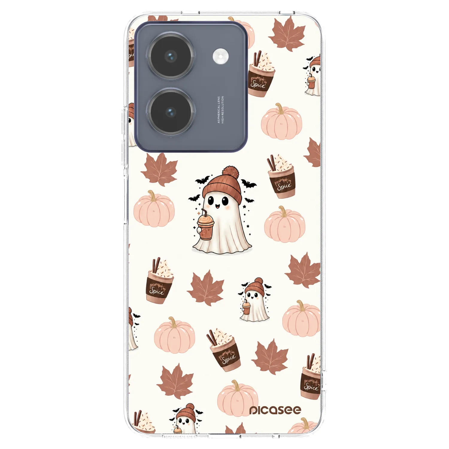 Picasee husă transparentă din silicon pentru Vivo Y36 4G - Pumpkin spice