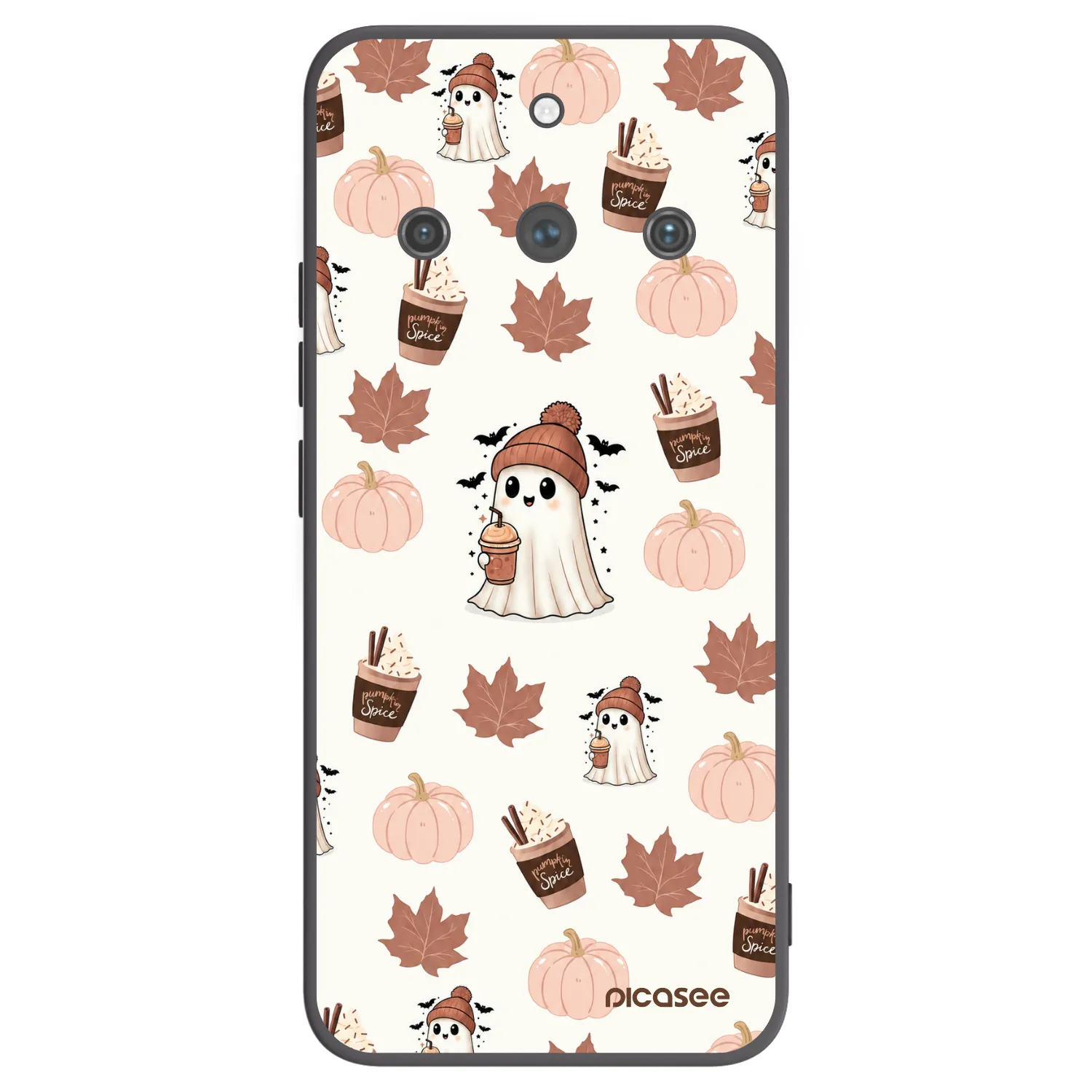Picasee husă neagră din silicon pentru Realme 11 Pro+ - Pumpkin spice