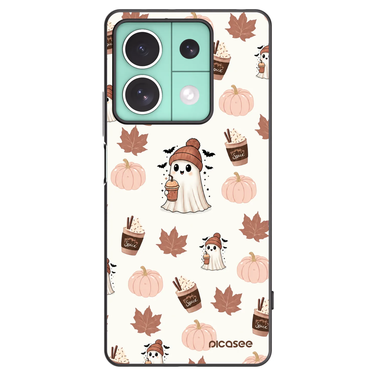 Picasee husă neagră din silicon pentru Xiaomi Redmi Note 13 5G - Pumpkin spice