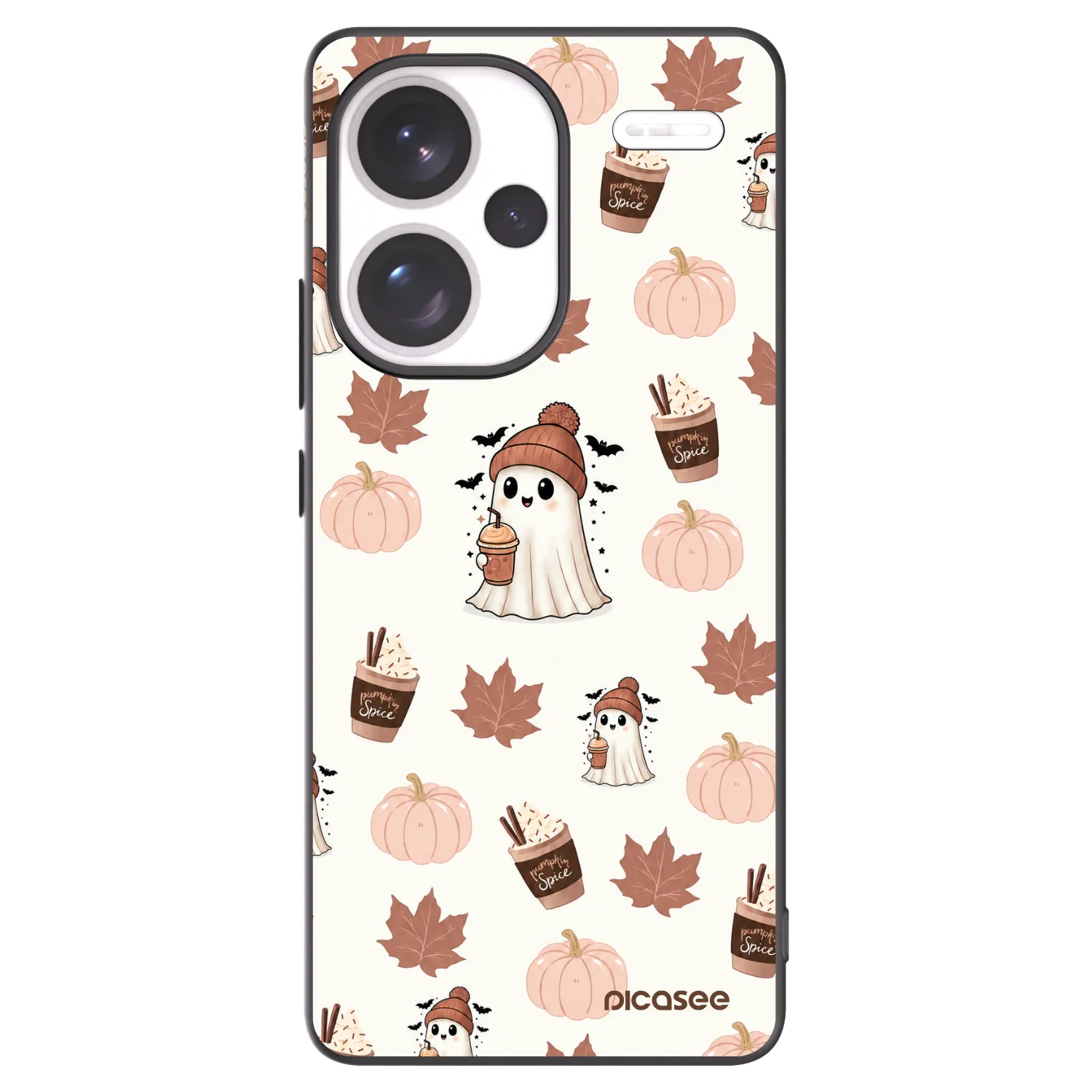 Picasee husă neagră din silicon pentru Xiaomi Redmi Note 13 Pro+ 5G - Pumpkin spice