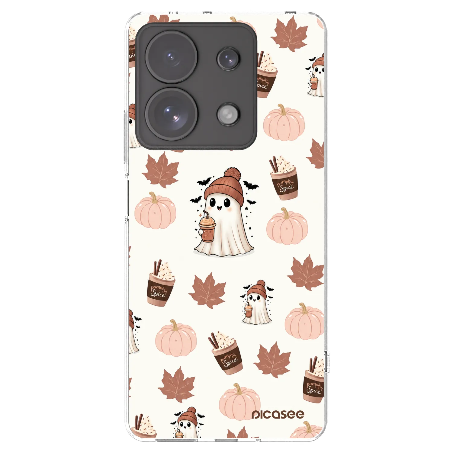 Picasee husă transparentă din silicon pentru Xiaomi Redmi Note 13 Pro 4G - Pumpkin spice