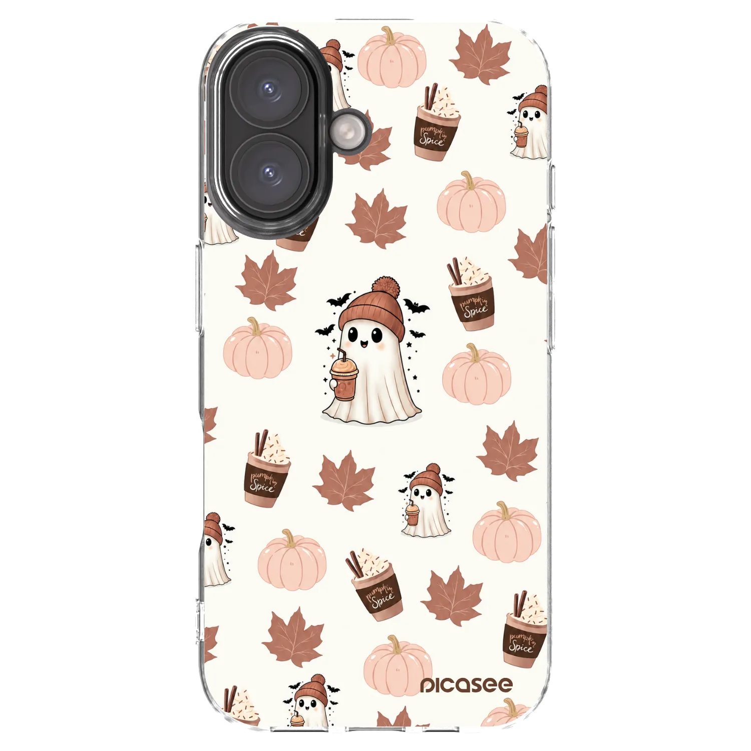 Picasee husă transparentă din silicon pentru Apple iPhone 16 - Pumpkin spice