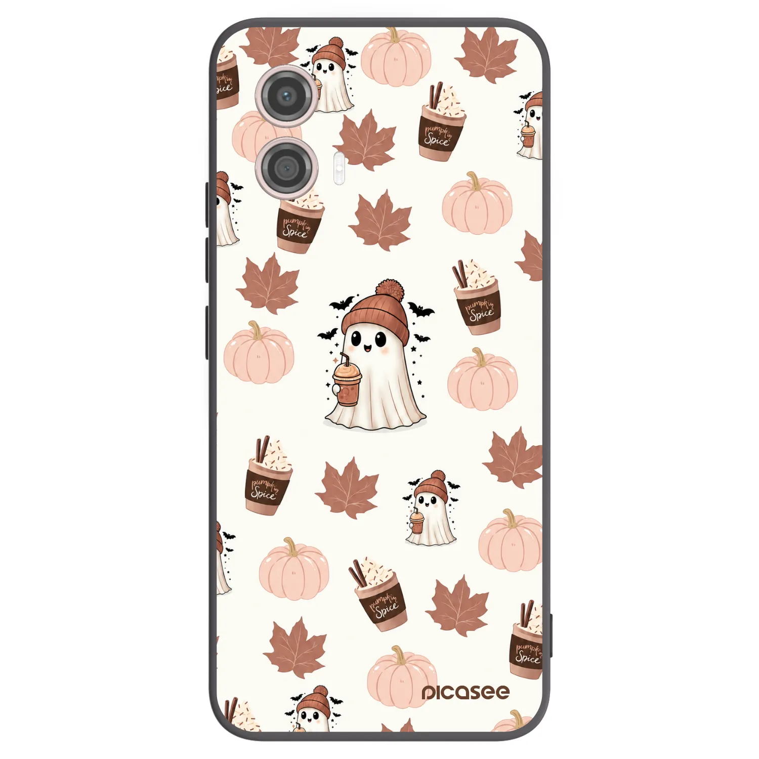 Picasee husă neagră din silicon pentru Motorola Moto G53 5G - Pumpkin spice