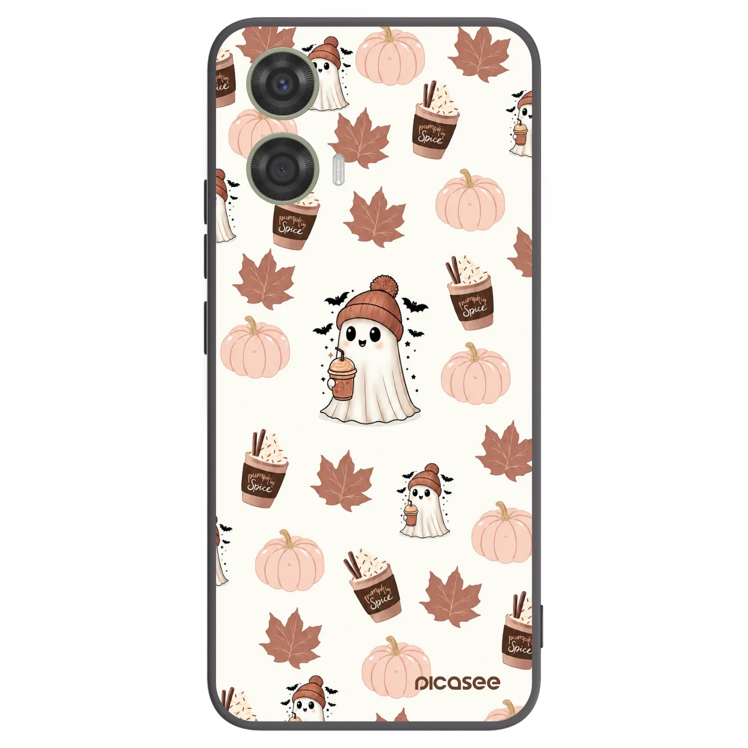 Picasee husă neagră din silicon pentru Motorola Moto G24 - Pumpkin spice