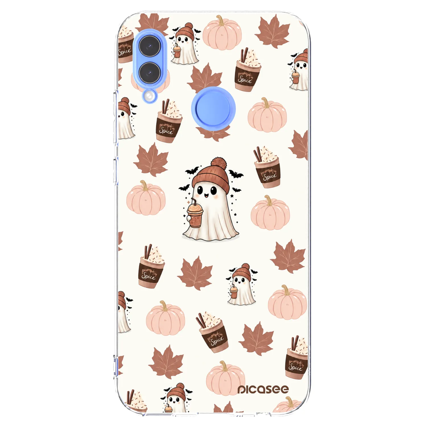 Picasee husă transparentă din silicon pentru Honor 10 Lite - Pumpkin spice