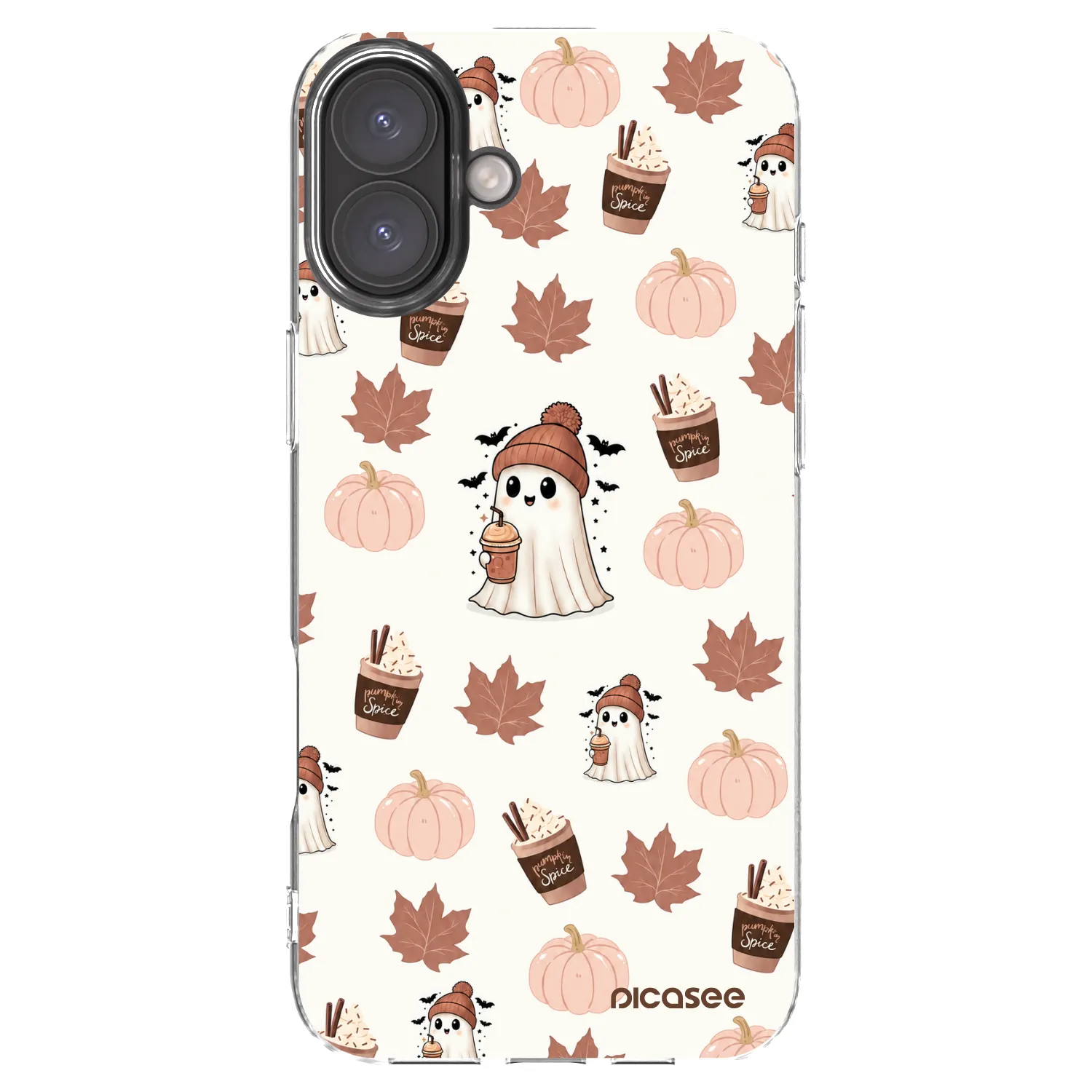 Picasee husă transparentă din silicon pentru Apple iPhone 16 Plus - Pumpkin spice