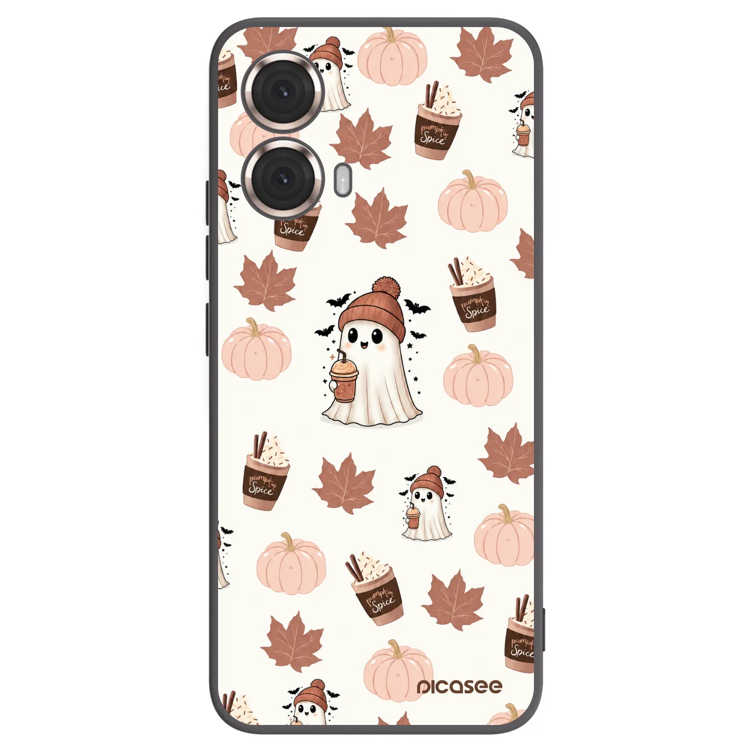 Picasee husă neagră din silicon pentru Motorola Moto G85 - Pumpkin spice