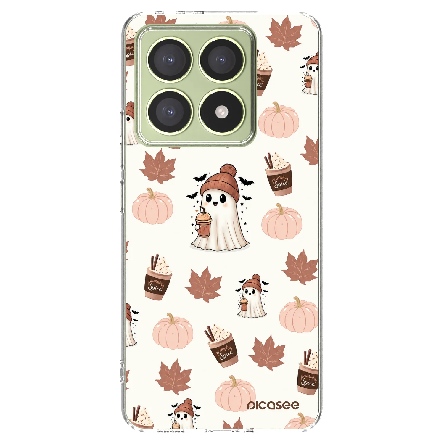 Picasee husă transparentă din silicon pentru Xiaomi 14T - Pumpkin spice