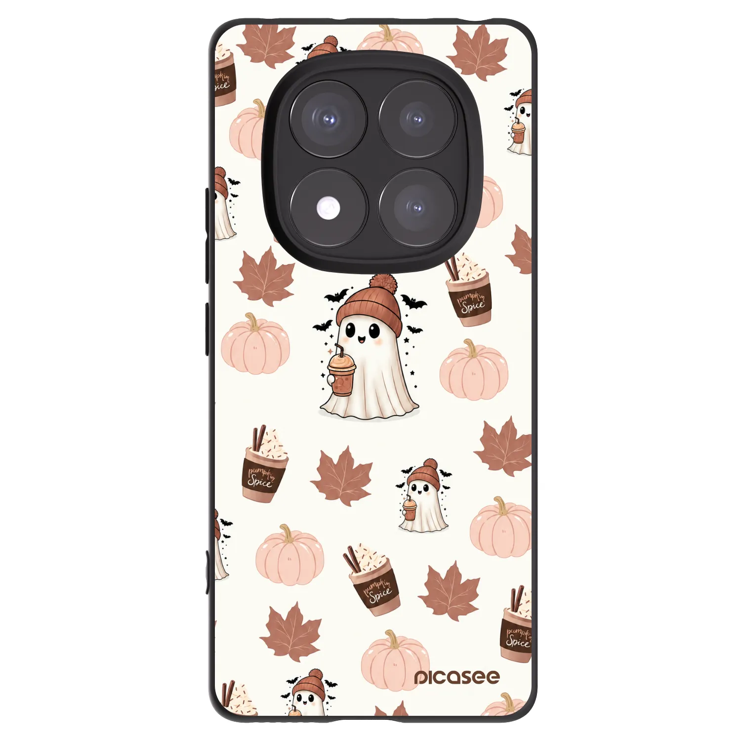 Picasee husă neagră din silicon pentru Xiaomi Redmi Note 14 Pro+ 5G - Pumpkin spice
