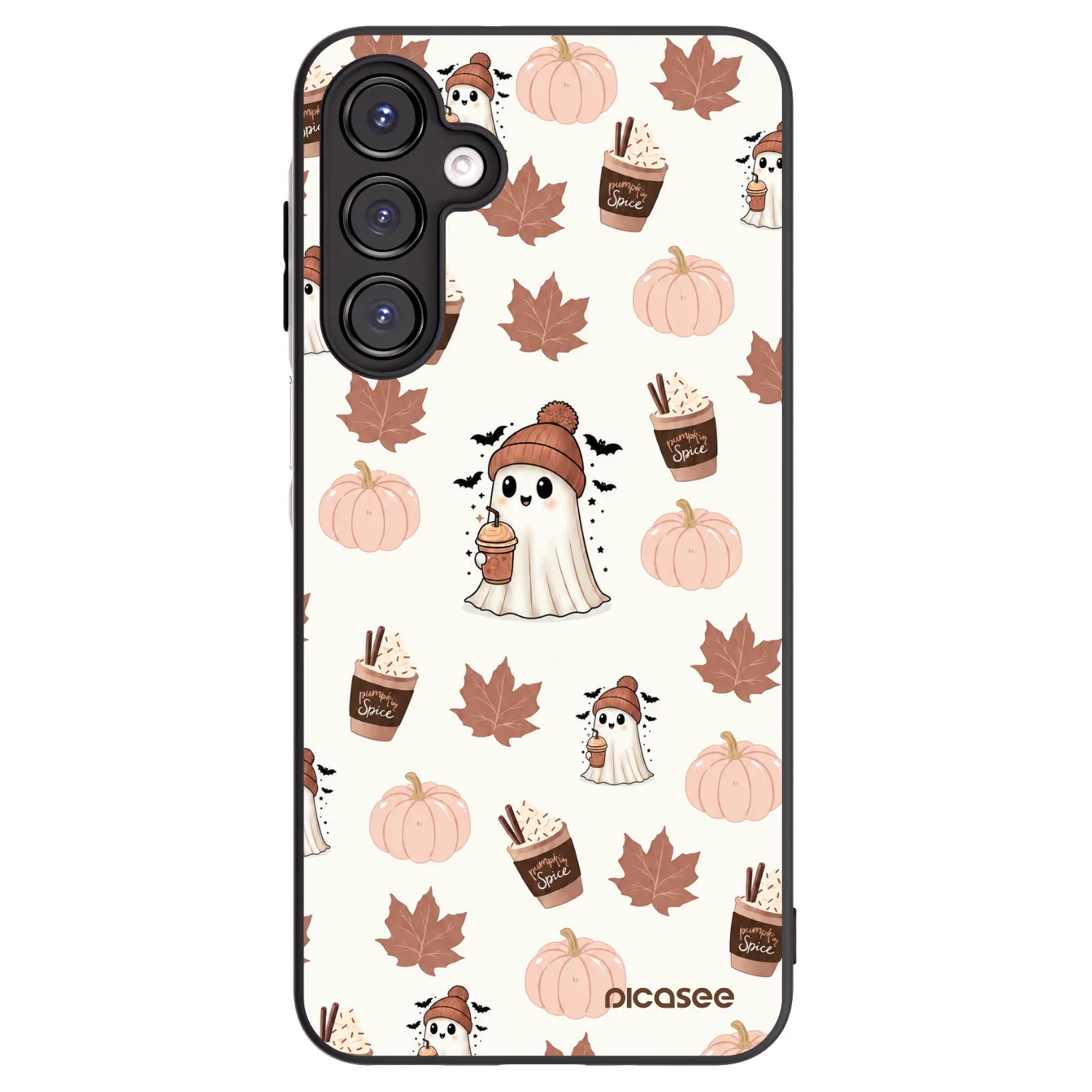 Picasee husă neagră din silicon pentru Samsung Galaxy A16 5G - Pumpkin spice