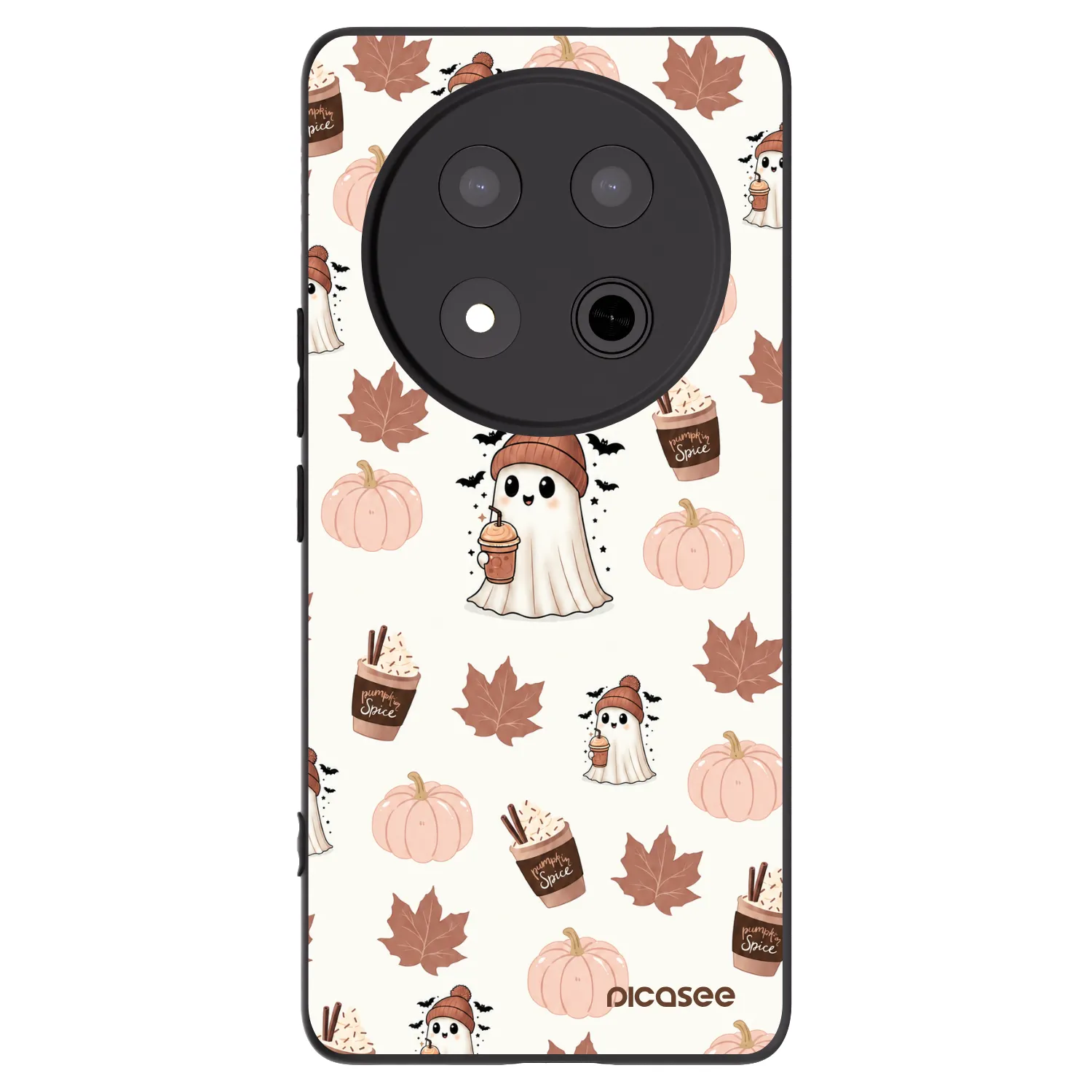 Picasee husă neagră din silicon pentru Honor Magic7 Lite 5G - Pumpkin spice
