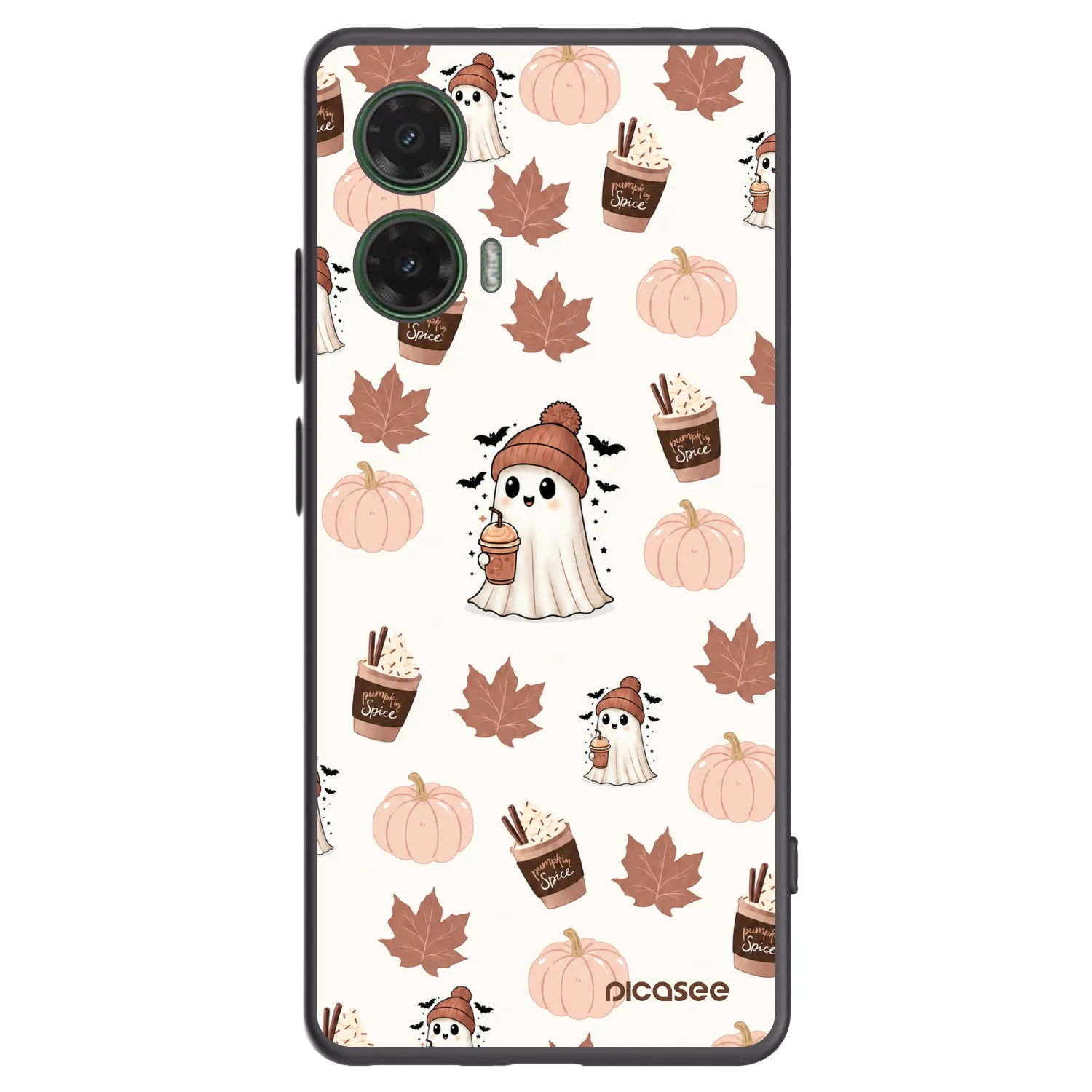 Picasee husă neagră din silicon pentru Motorola Moto G35 5G - Pumpkin spice