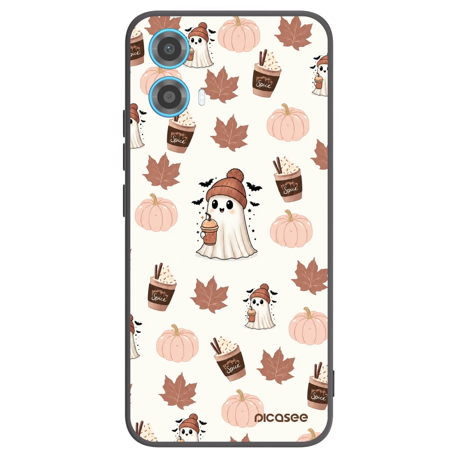 Picasee husă neagră din silicon pentru Motorola Moto G34 5G - Pumpkin spice