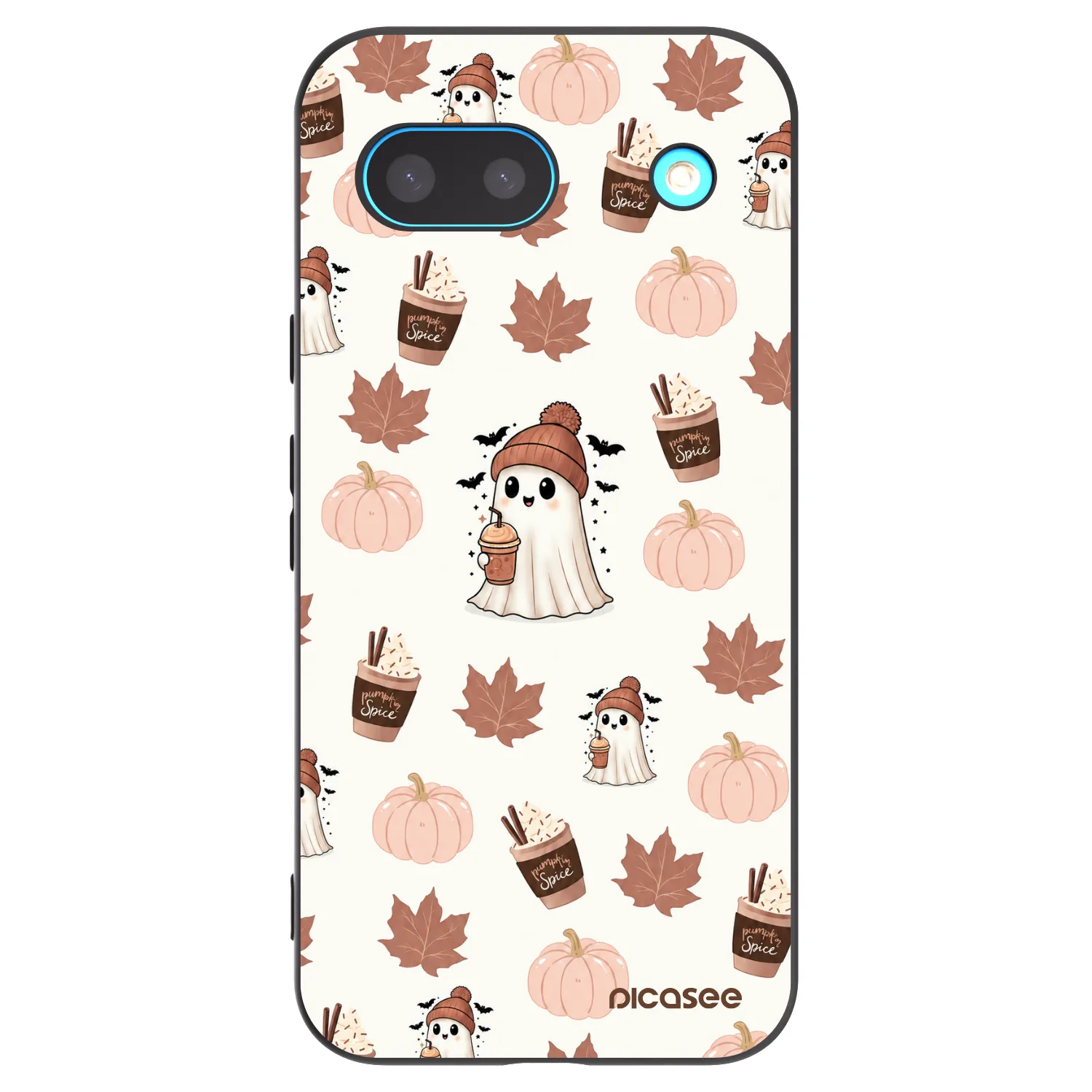 Picasee husă neagră din silicon pentru Google Pixel 8 - Pumpkin spice