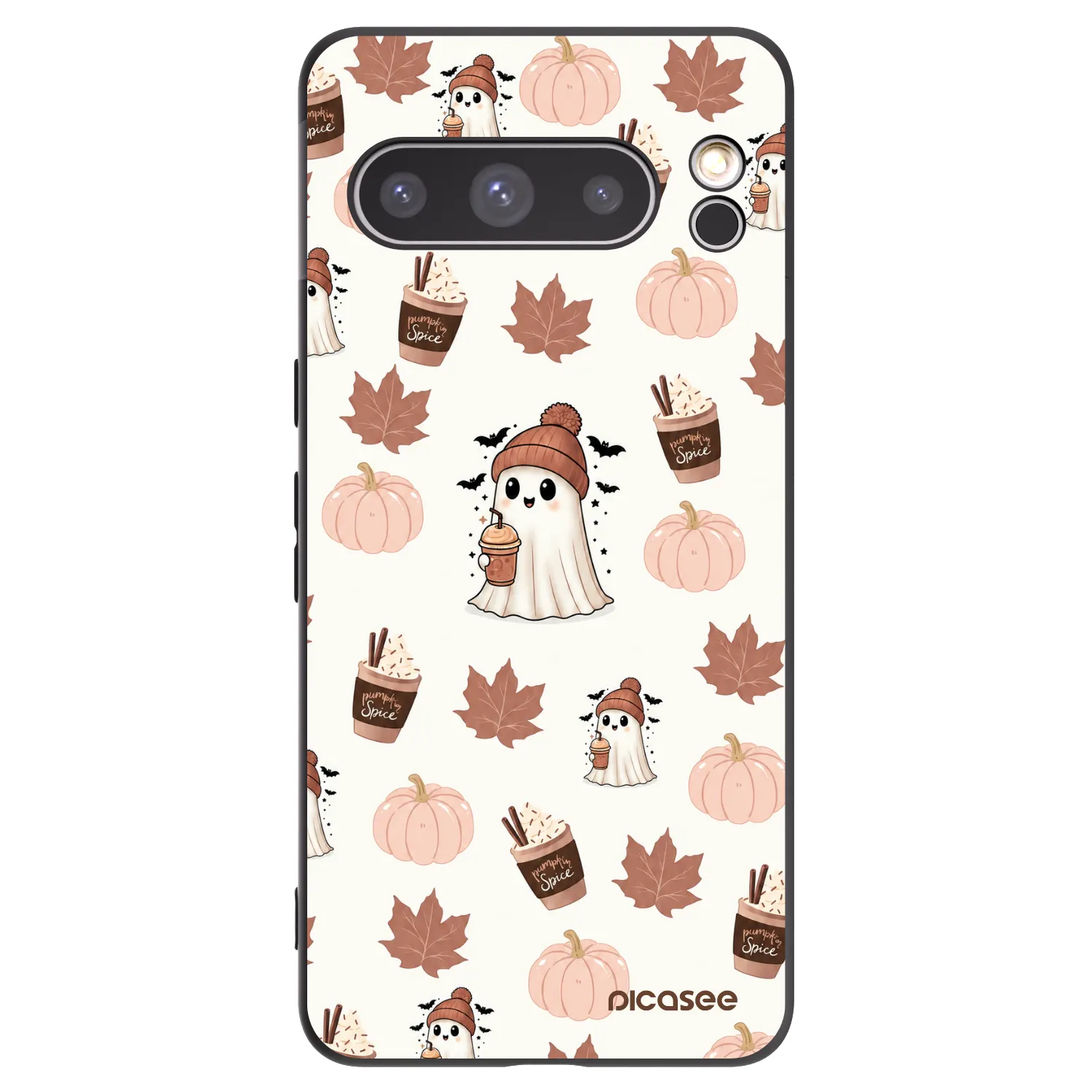 Picasee husă neagră din silicon pentru Google Pixel 8 Pro - Pumpkin spice