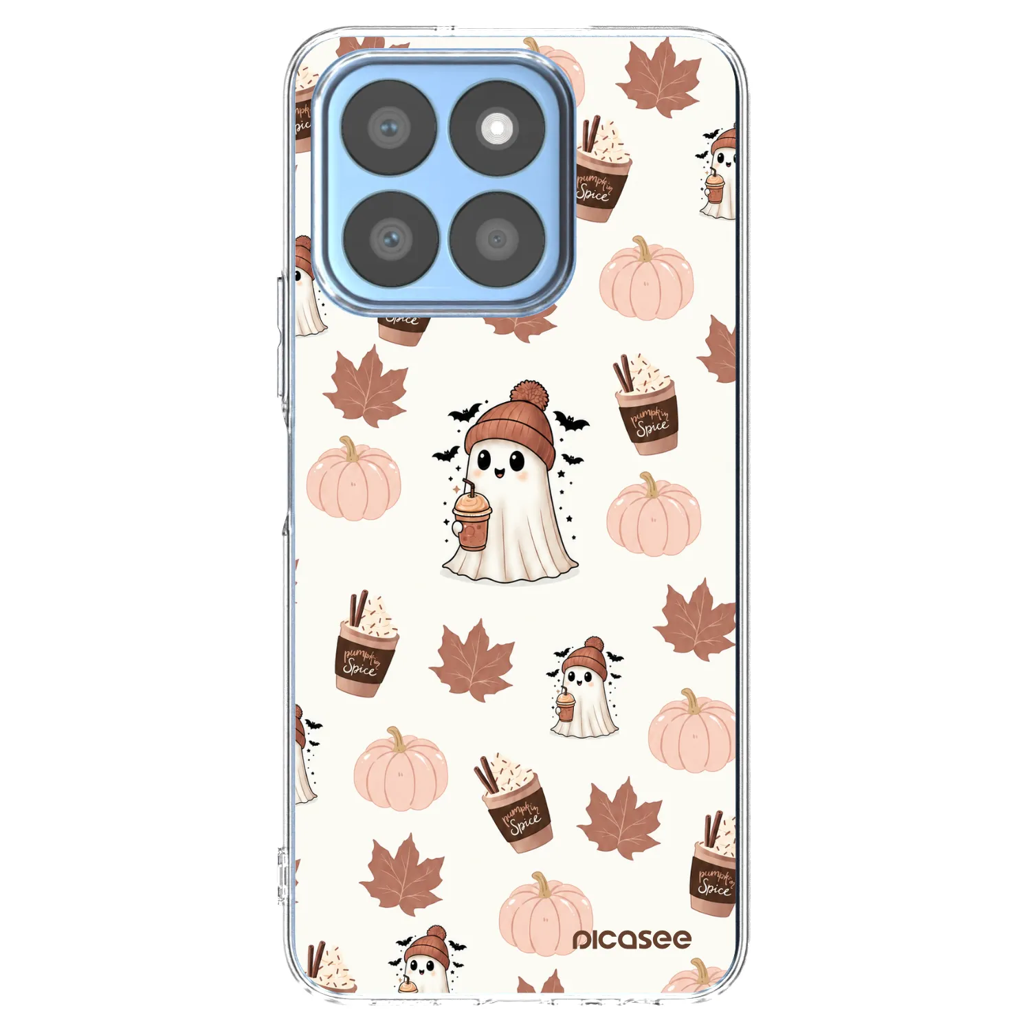 Picasee husă transparentă din silicon pentru Honor X8c - Pumpkin spice