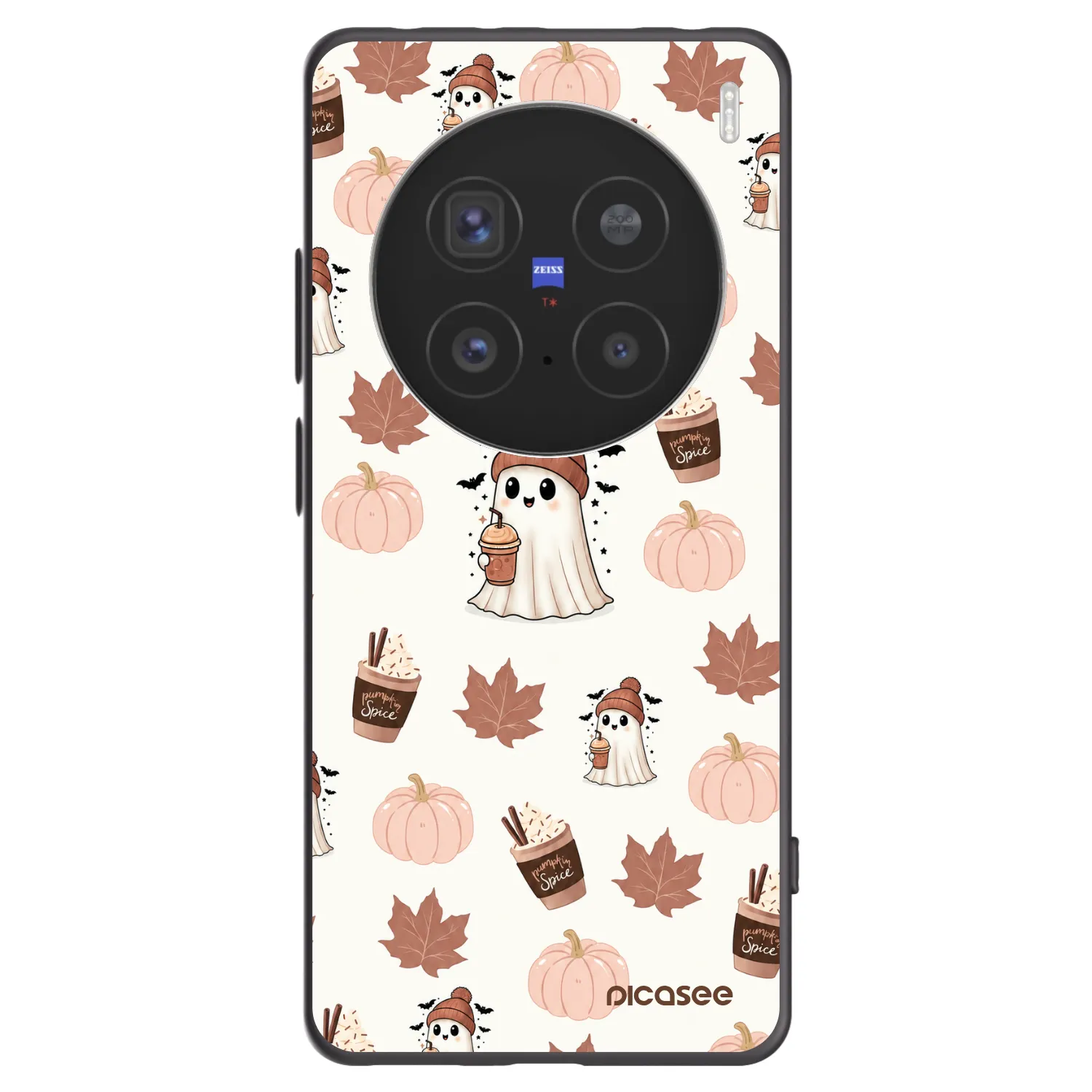 Picasee husă neagră din silicon pentru Vivo X200 Pro - Pumpkin spice