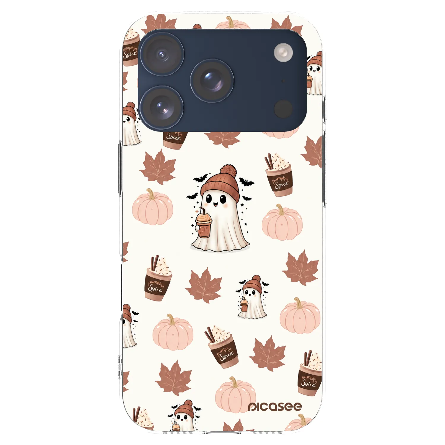 Picasee husă transparentă din silicon pentru Apple iPhone 17 Pro - Pumpkin spice