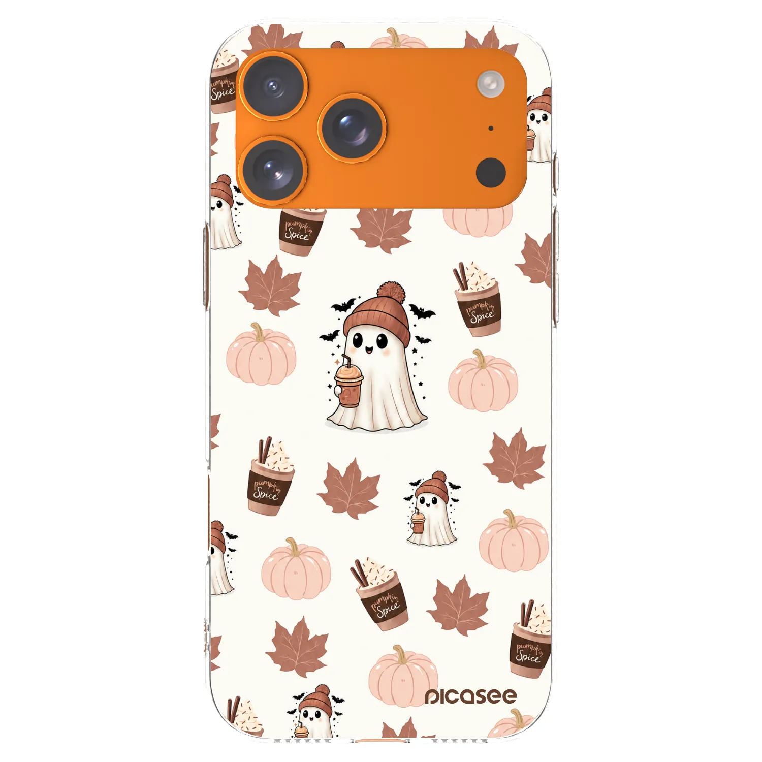 Picasee husă transparentă din silicon pentru Apple iPhone 17 Pro Max - Pumpkin spice
