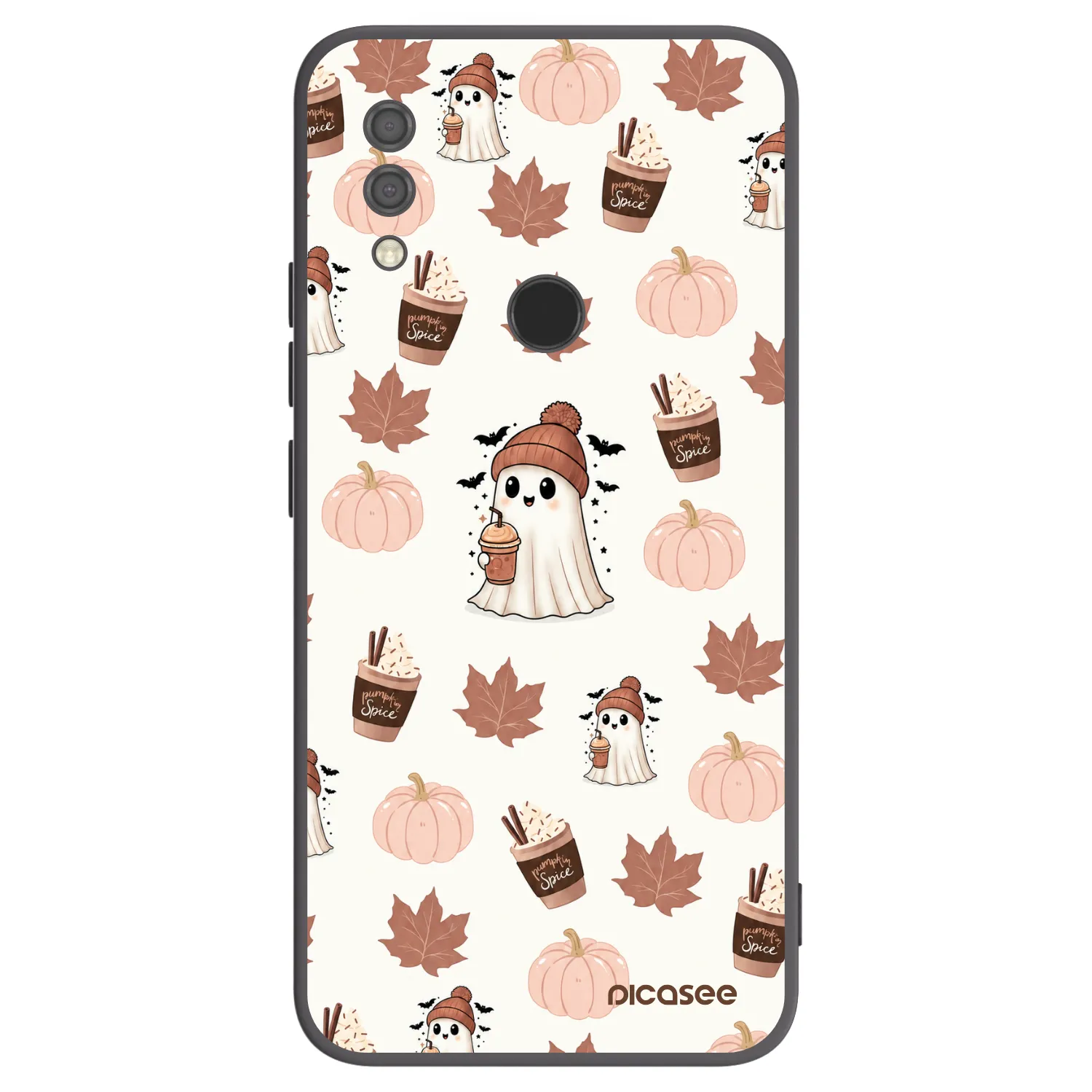 Picasee husă neagră din silicon pentru Xiaomi Redmi 7 - Pumpkin spice