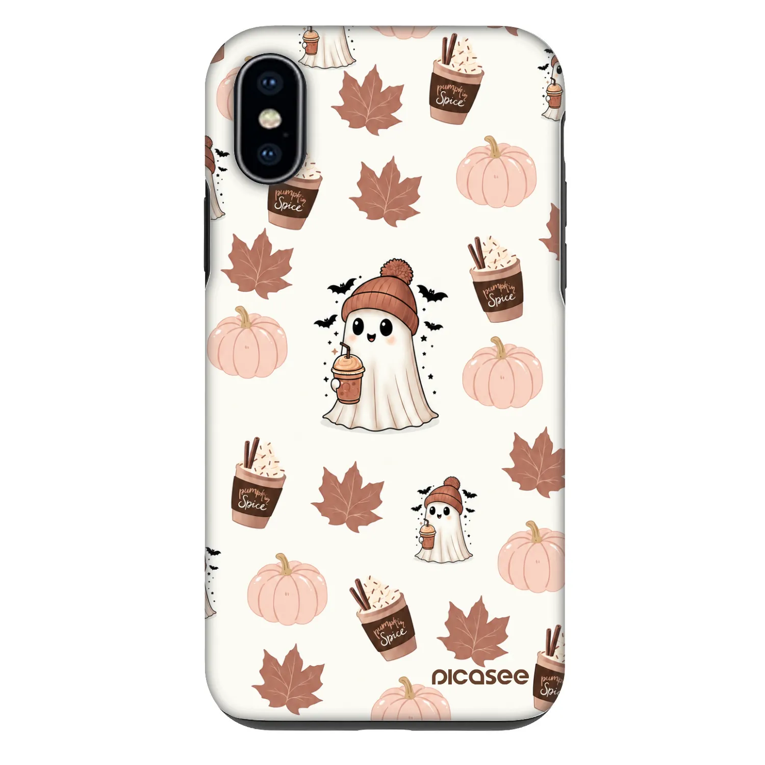 Picasee Fashion Case pentru Apple iPhone X/XS - Pumpkin spice