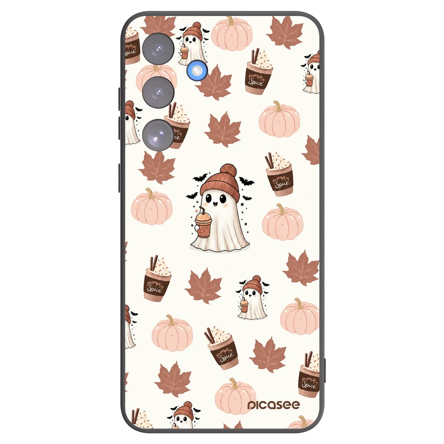 Picasee husă neagră din silicon pentru Samsung Galaxy S25 FE 5G - Pumpkin spice