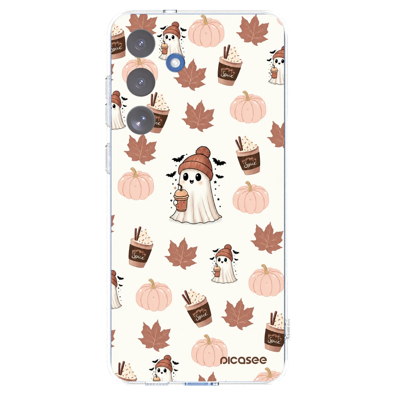 Picasee husă transparentă din silicon pentru Samsung Galaxy S25 FE 5G - Pumpkin spice