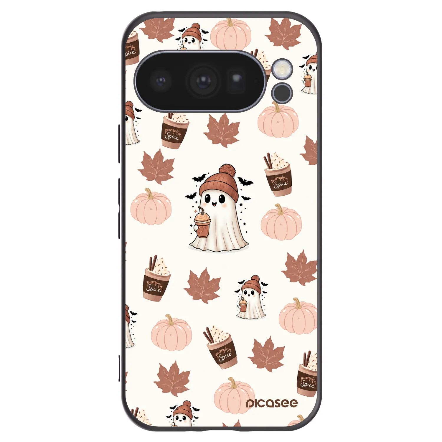 Picasee husă neagră din silicon pentru Google Pixel 10 Pro - Pumpkin spice