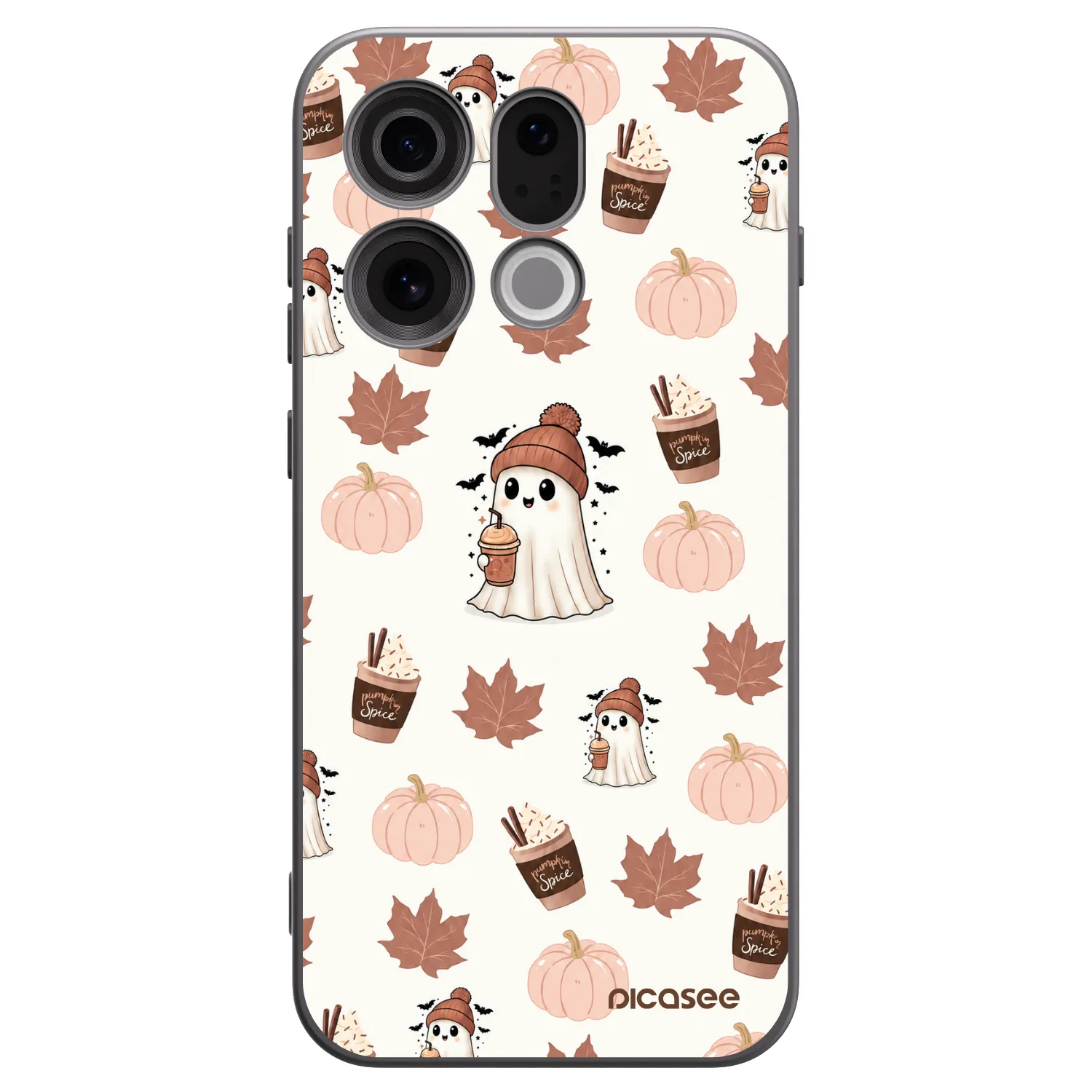 Picasee husă neagră din silicon pentru OPPO Find X9 - Pumpkin spice