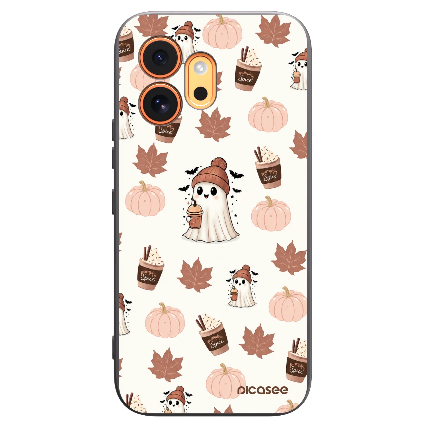 Picasee husă neagră din silicon pentru Honor 600 - Pumpkin spice