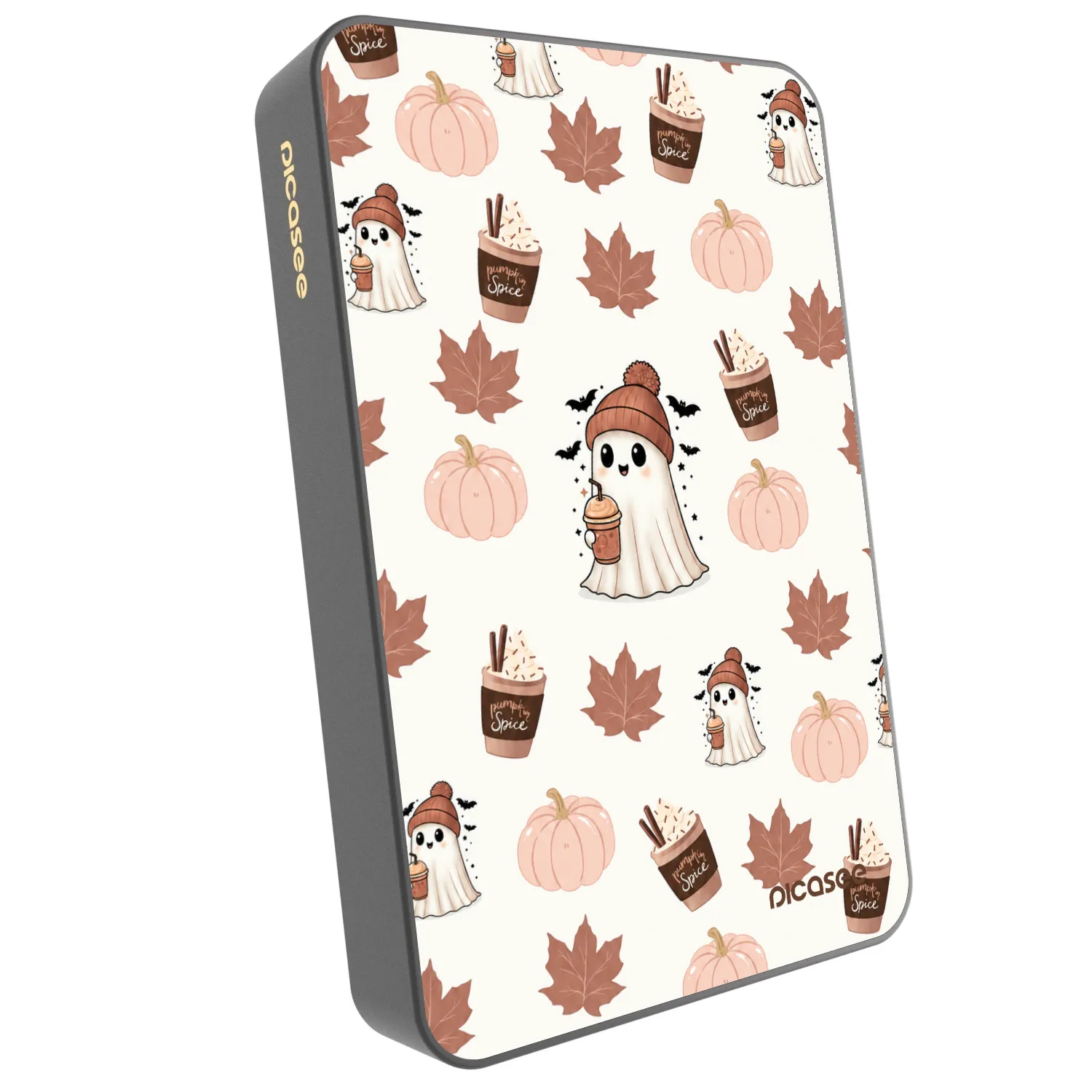 Picasee Powerbank cu MagSafe 10 000 mAh Gri - Pumpkin spice