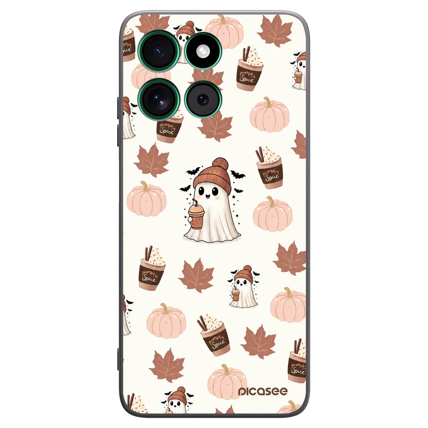 Picasee husă neagră din silicon pentru Motorola Moto G57 Power - Pumpkin spice