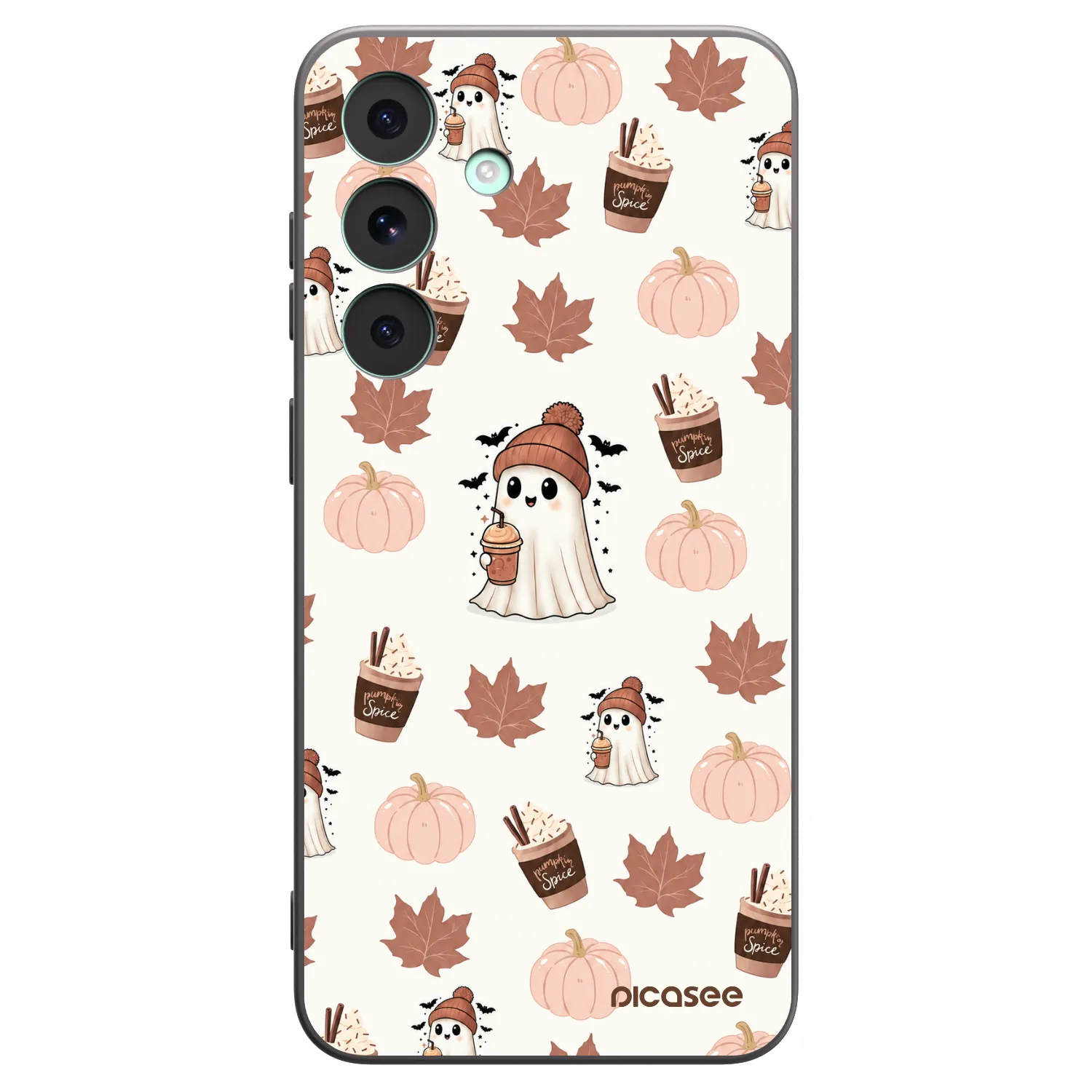 Picasee husă neagră din silicon pentru Samsung Galaxy S26 FE - Pumpkin spice